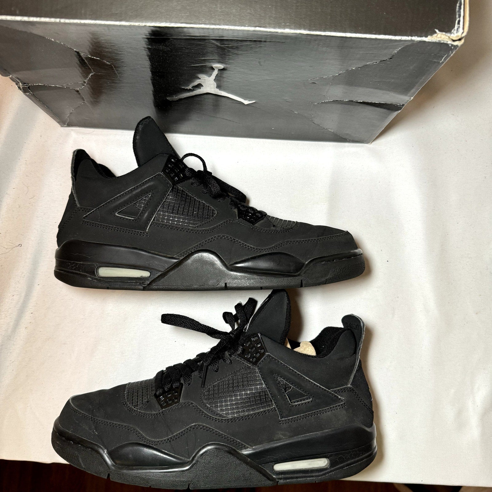 Air Jordan 4 Retro Black Cat 2006 Men's Shoes - Size 12