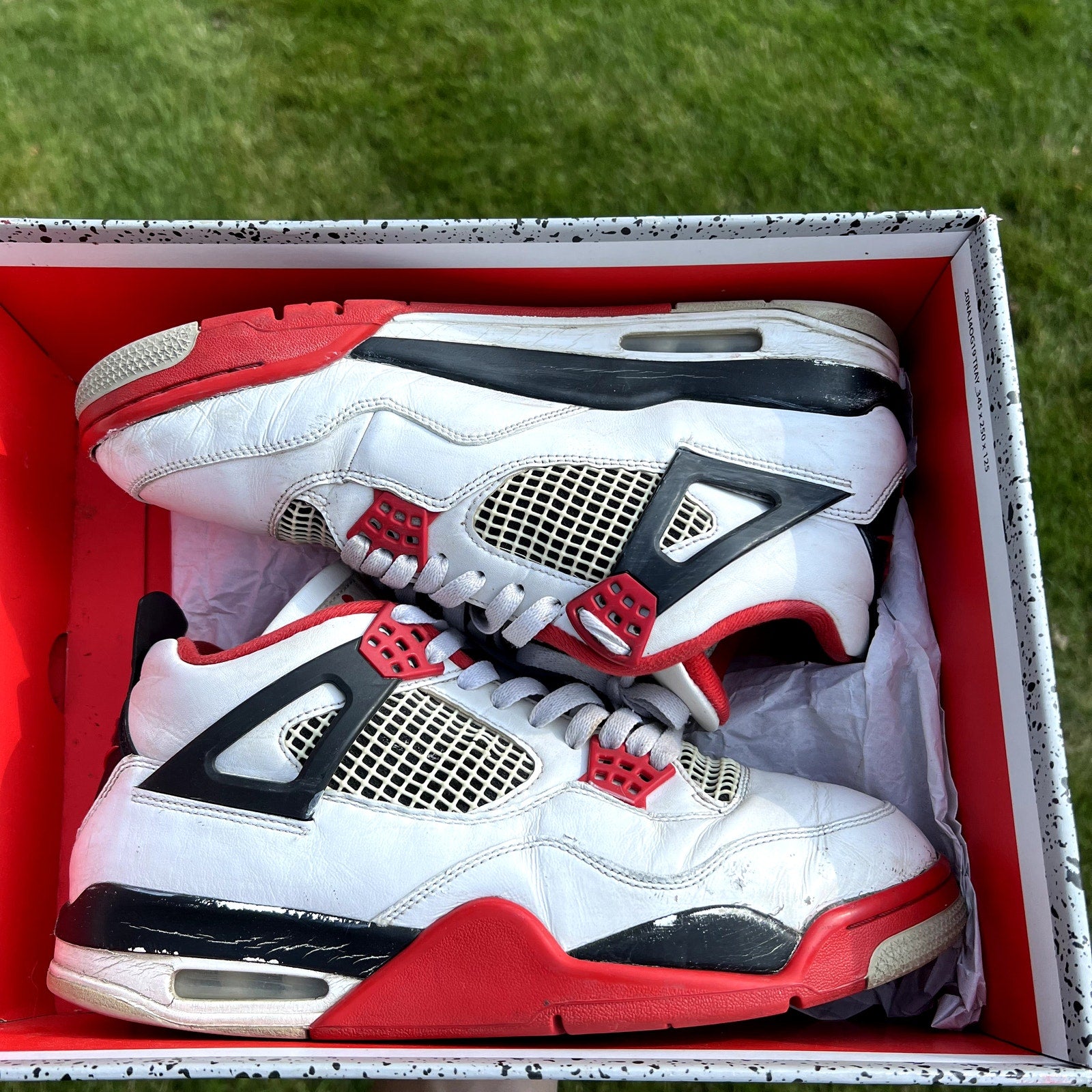 Air Jordan 4 Retro OG Fire Red 2020 Men's Shoes - Size 10
