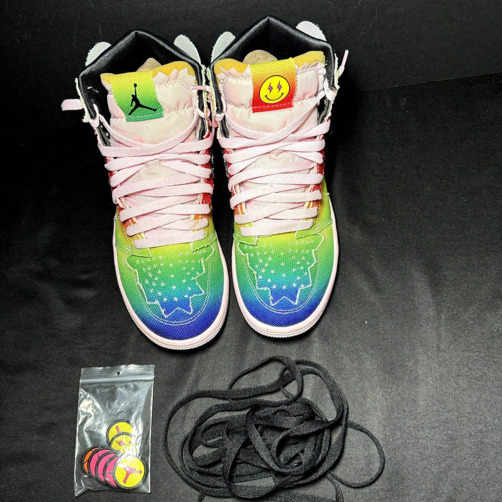 J. Balvin x Air Jordan 1 Retro OG High Colores Y Vibras Men's Shoes - Size 8