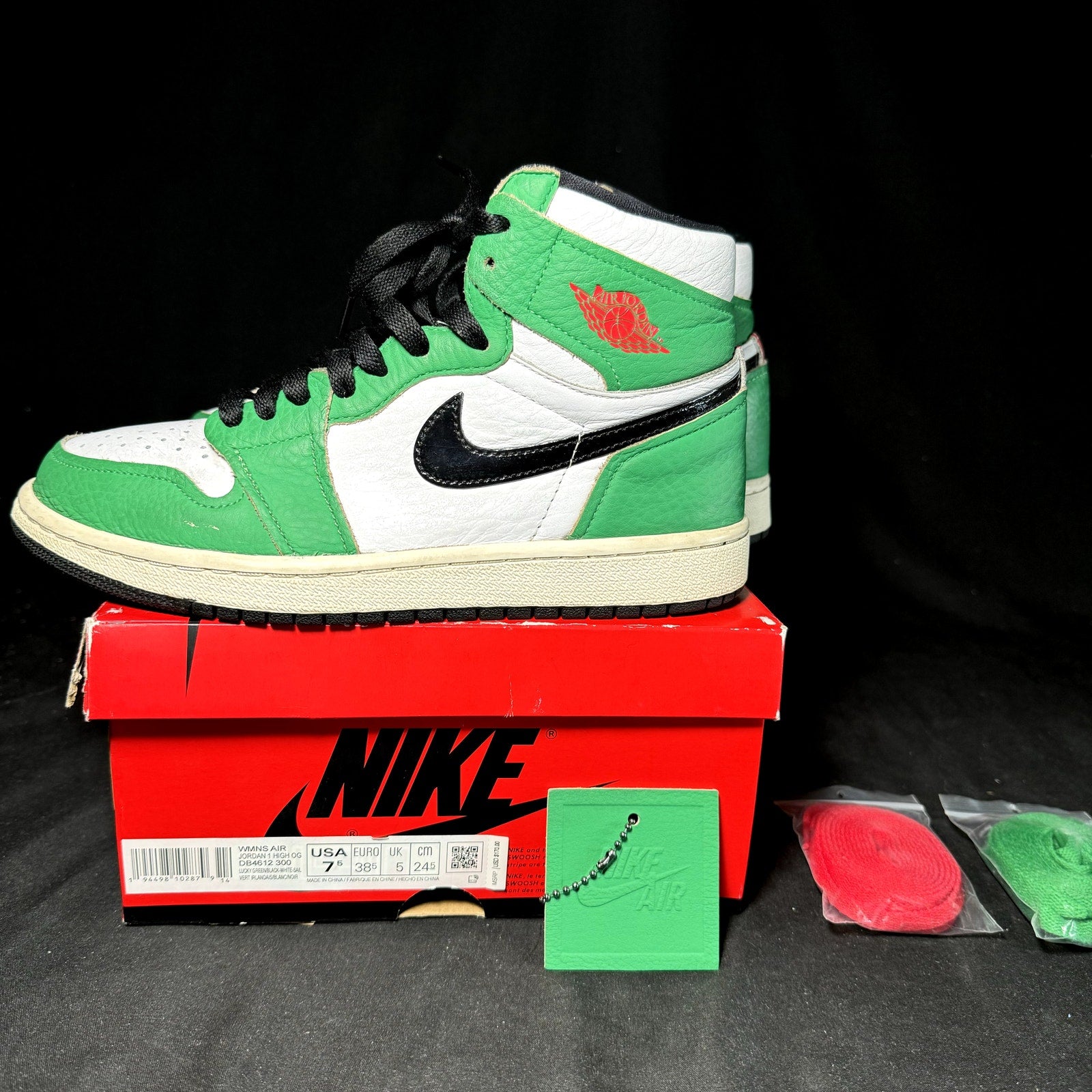 Air Jordan 1 High OG Lucky Green 2020 Women's Shoes - Size 7.5