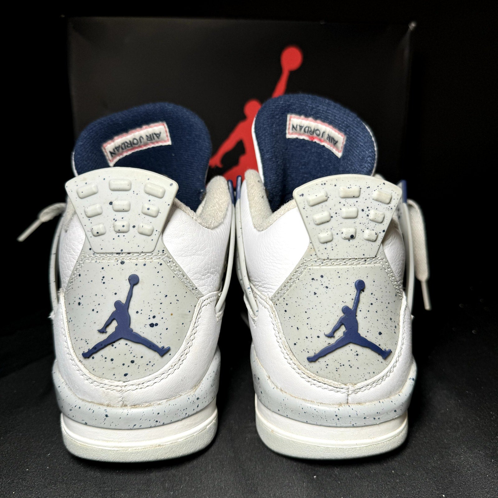 Air Jordan 4 Retro GS Midnight Navy Kids Shoes - Size 6.5