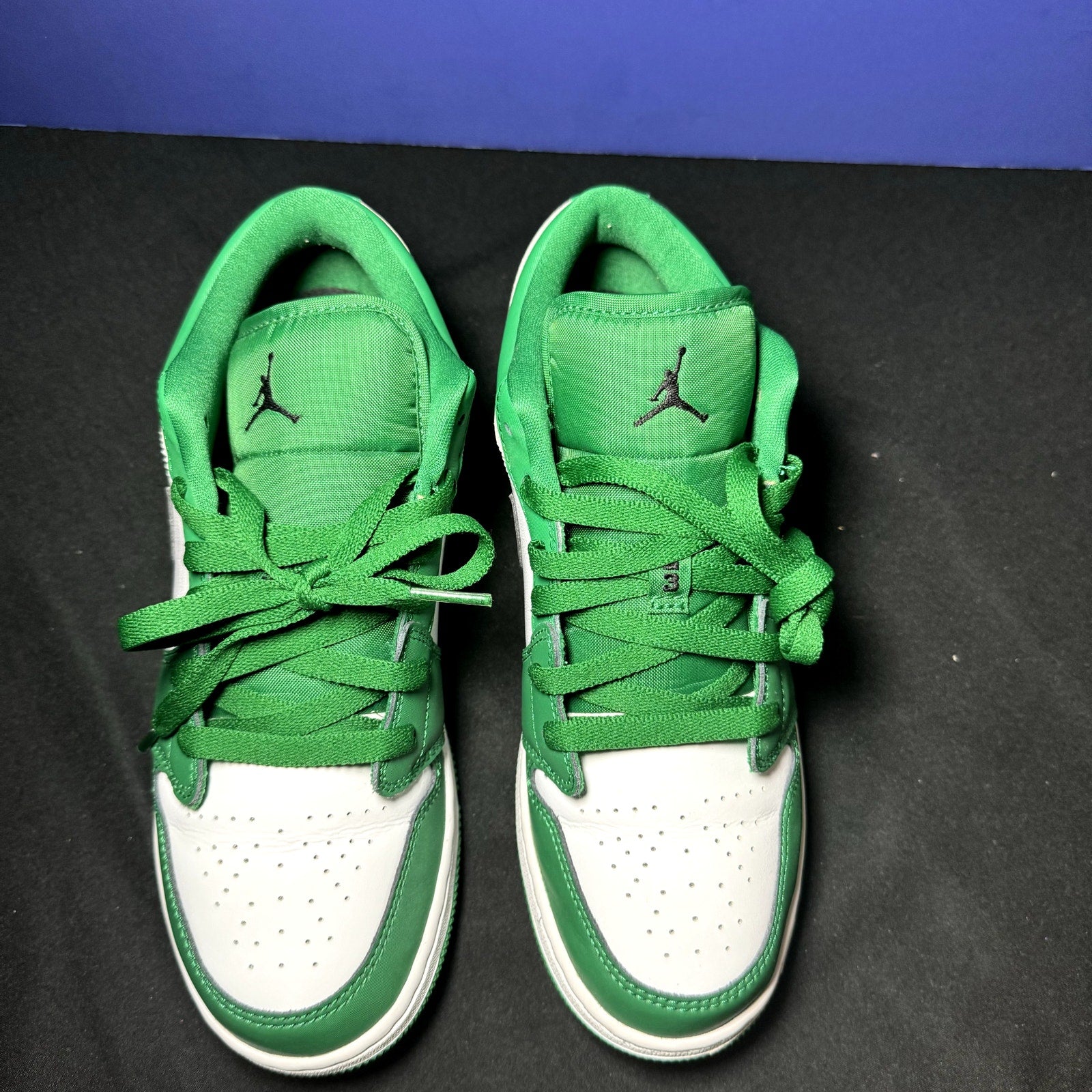 Air Jordan 1 Low GS Pine Green Kids Shoes - Size 6.5