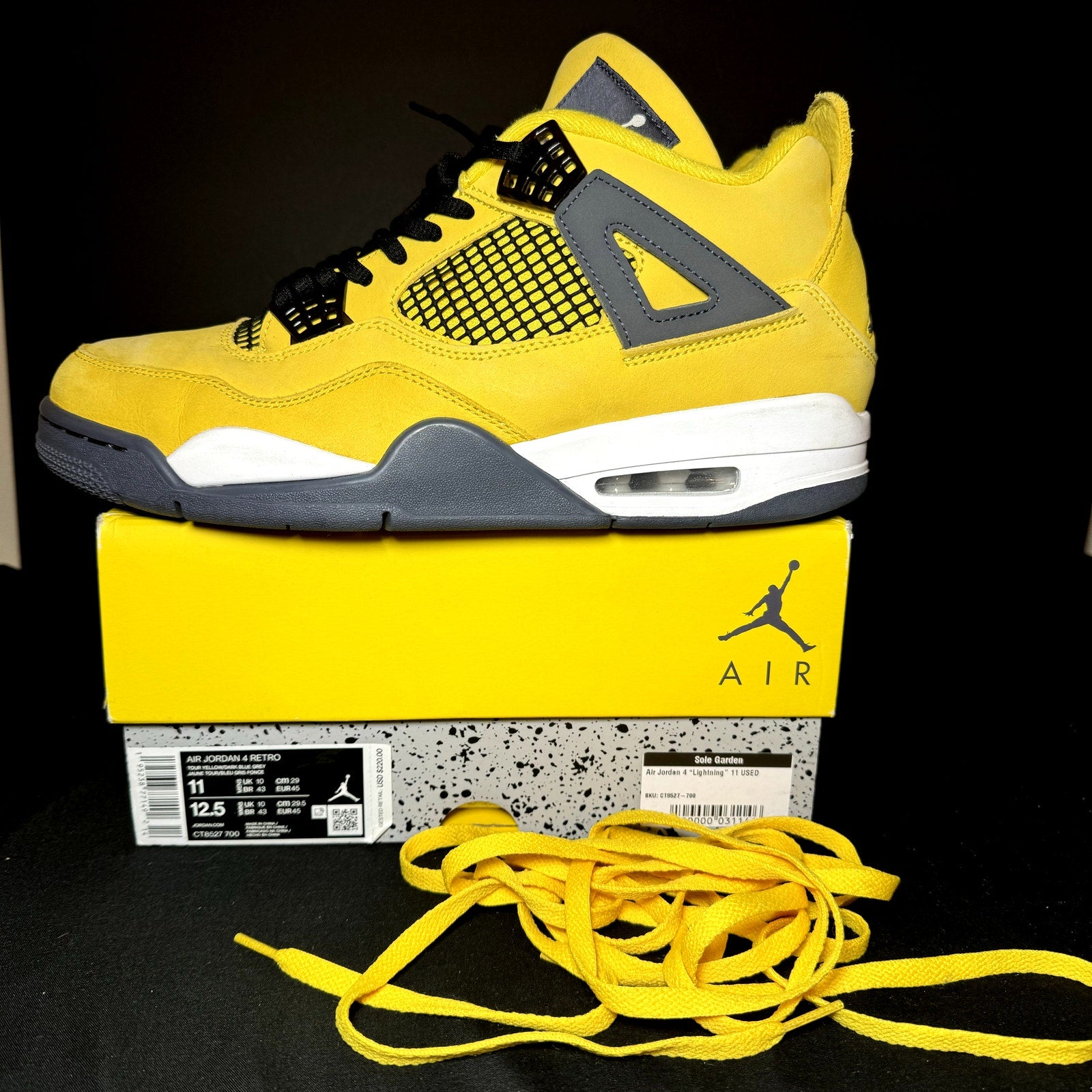 Air Jordan 4 Retro Lightning 2021 Men's Shoes - Size 11