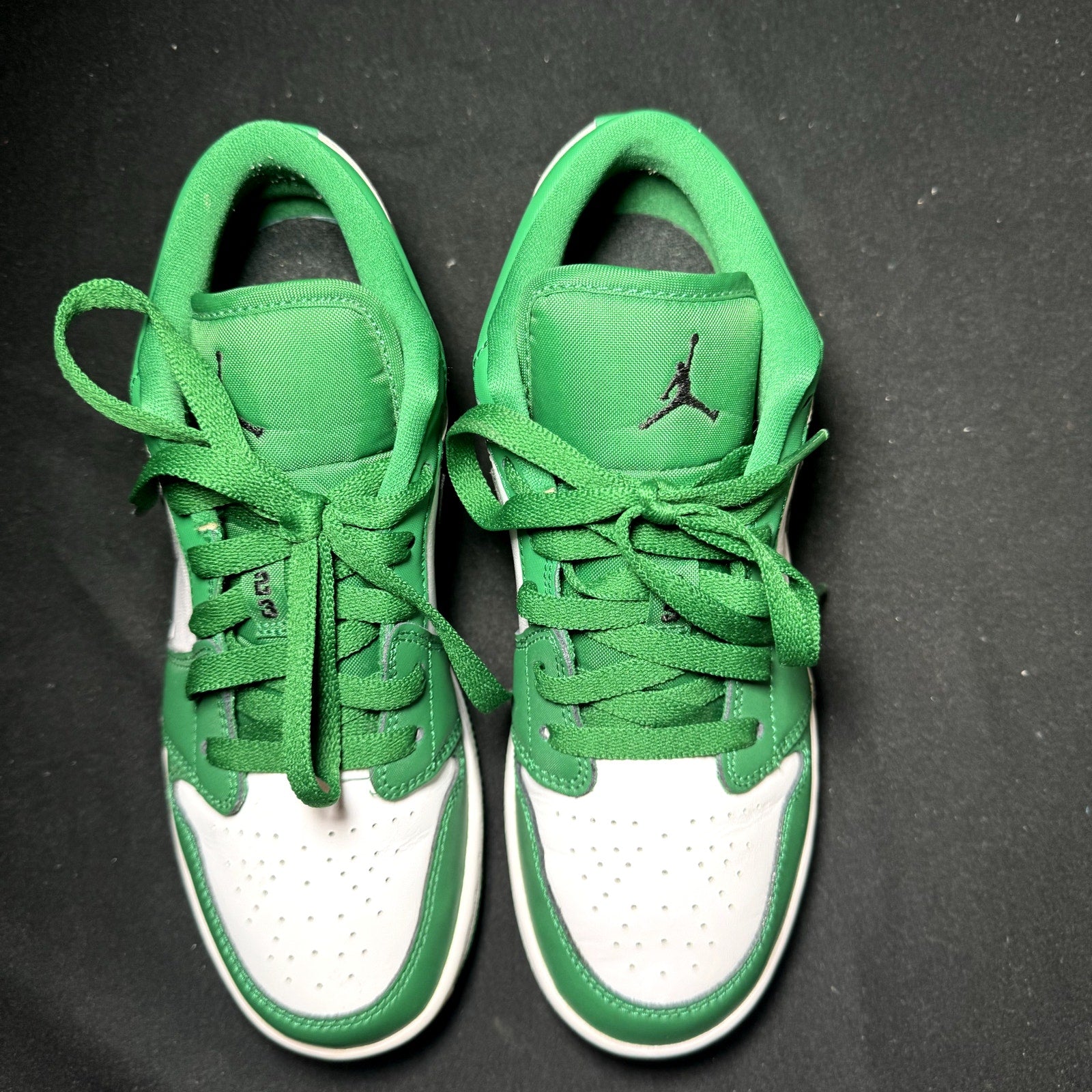 Air Jordan 1 Low GS Pine Green Kids Shoes - Size 4.5