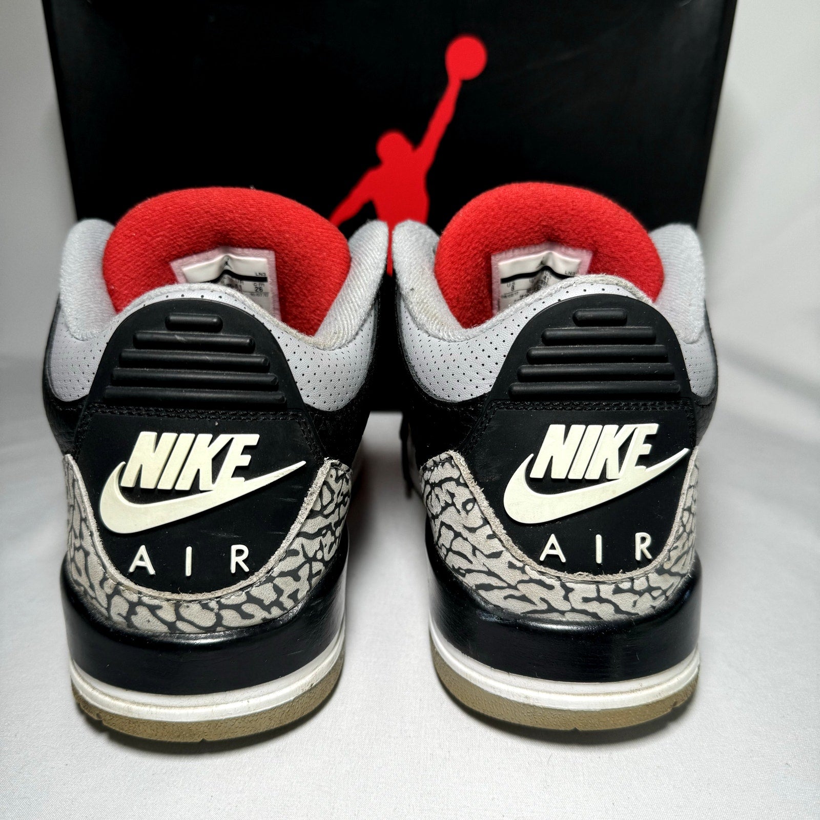Air Jordan 3 Retro OG Black Cement 2018 Men's Shoes - Size 8