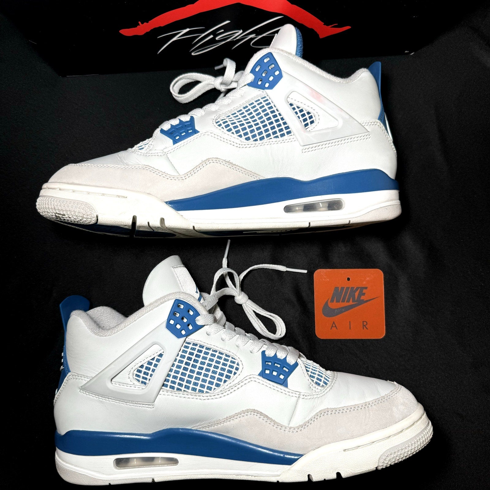 Air Jordan 4 Retro Military Blue 2024 Men's Shoes - Size 10.5