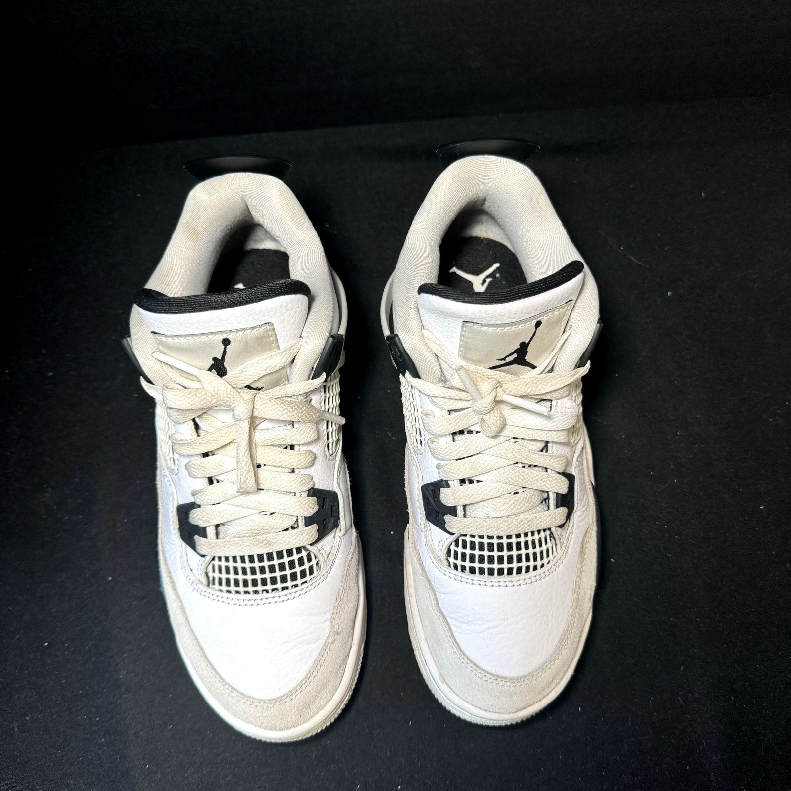 Air Jordan 4 Retro GS Military Black Kids Shoes - Size 4.5