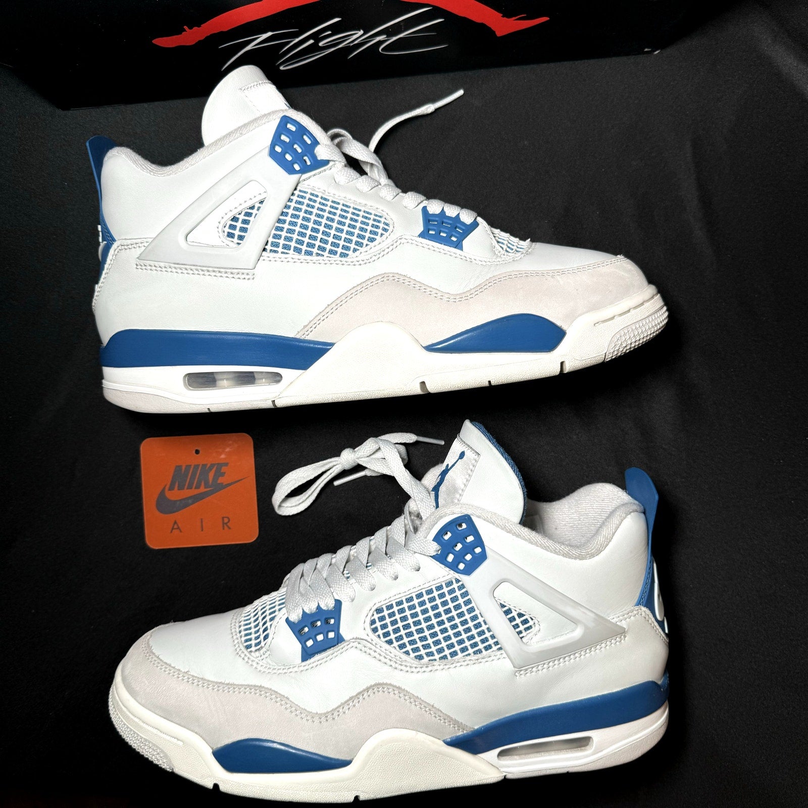 Air Jordan 4 Retro Military Blue 2024 Men's Shoes - Size 10.5