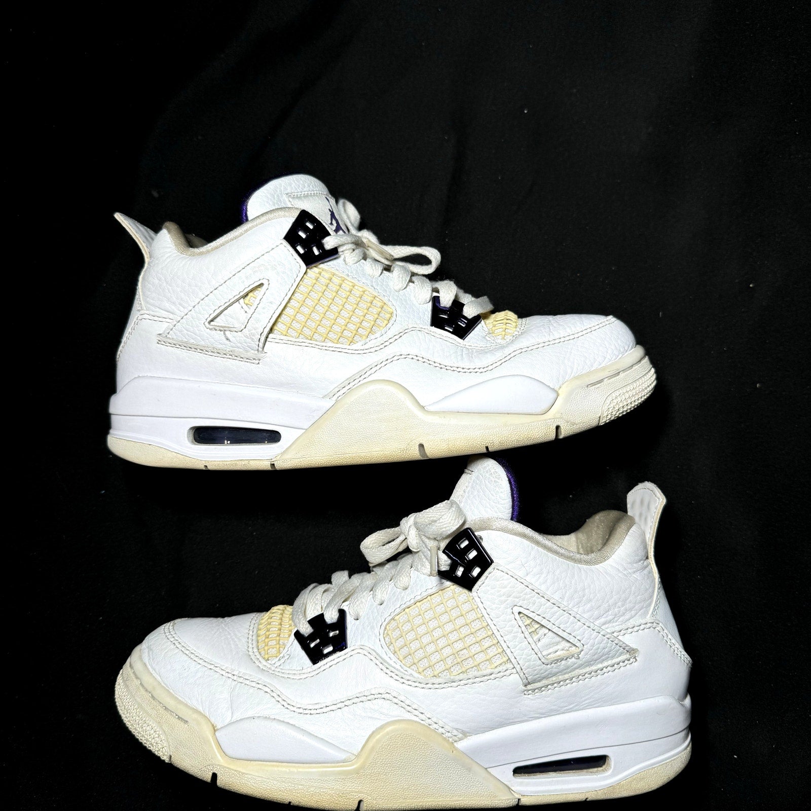 Air Jordan 4 Retro GS Purple Metallic 2020 Kids Shoes - Size 7