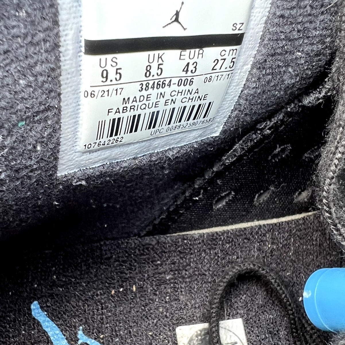 Air Jordan 6 Retro UNC Men's Shoes - Size 9.5