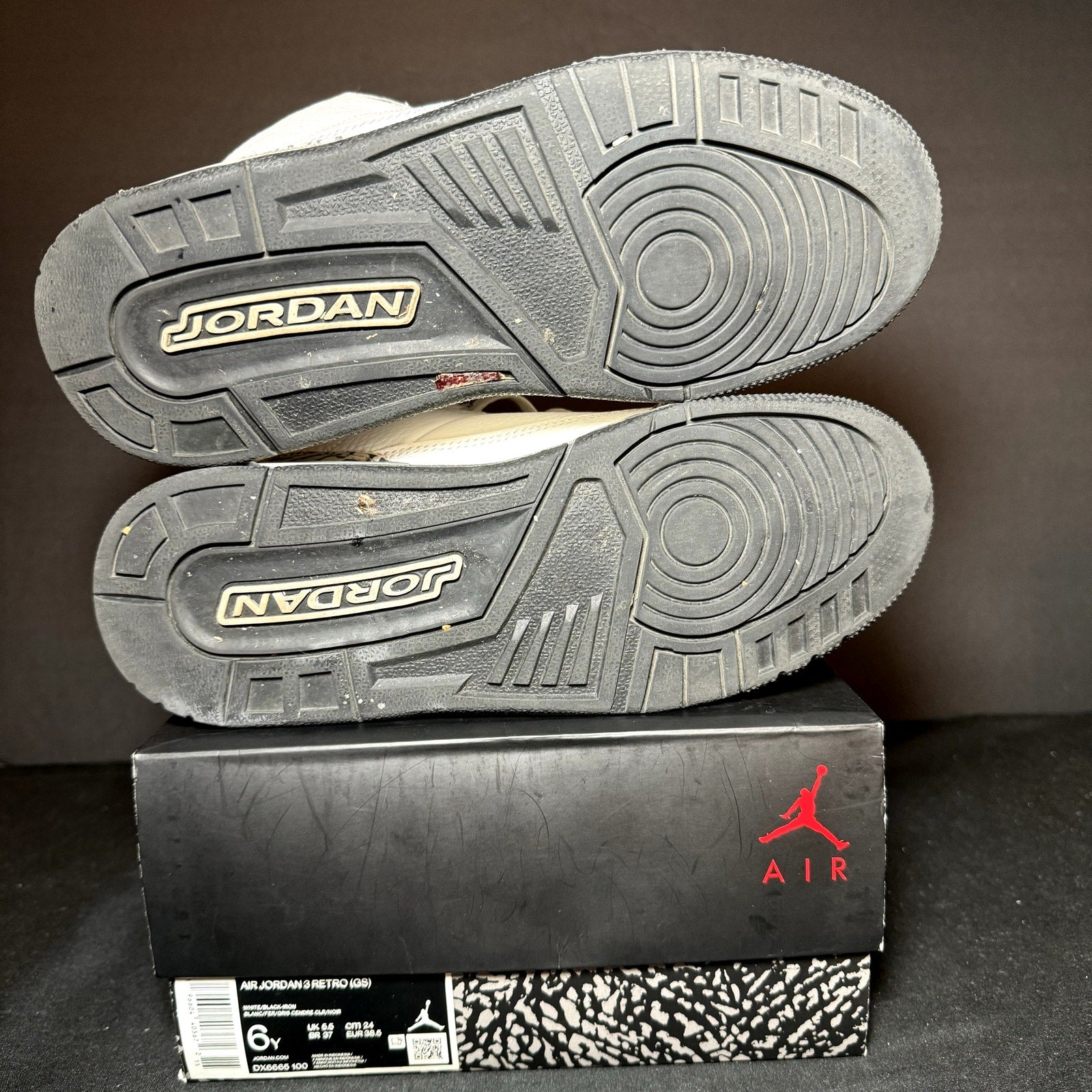 Air Jordan 3 Retro GS Hide N' Sneak Kids Shoes - Size 6