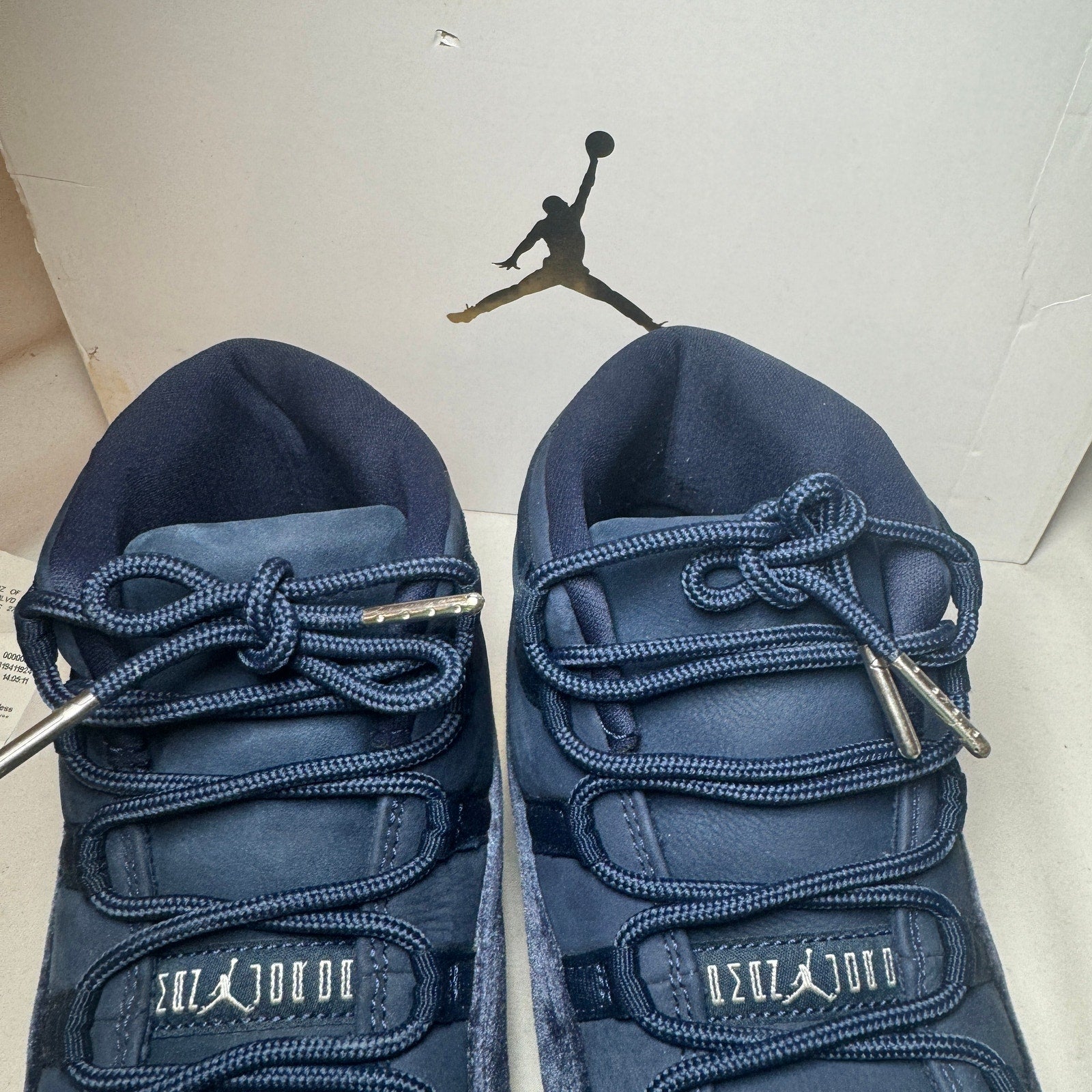 Air Jordan 11 Retro Midnight Navy Velvet Women's Shoes - Size 11