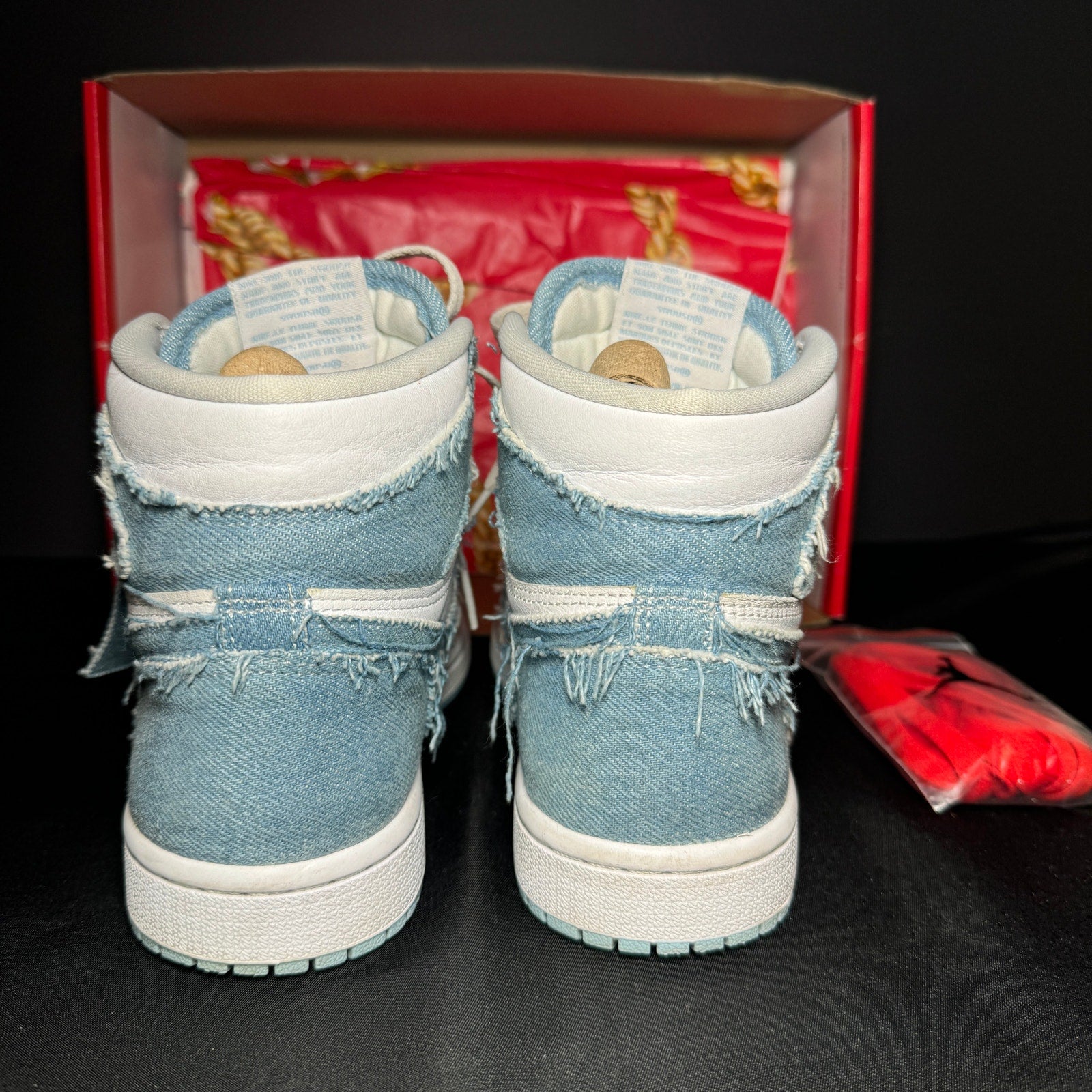 Air Jordan 1 Retro High OG Denim Women's Shoes - Size 5