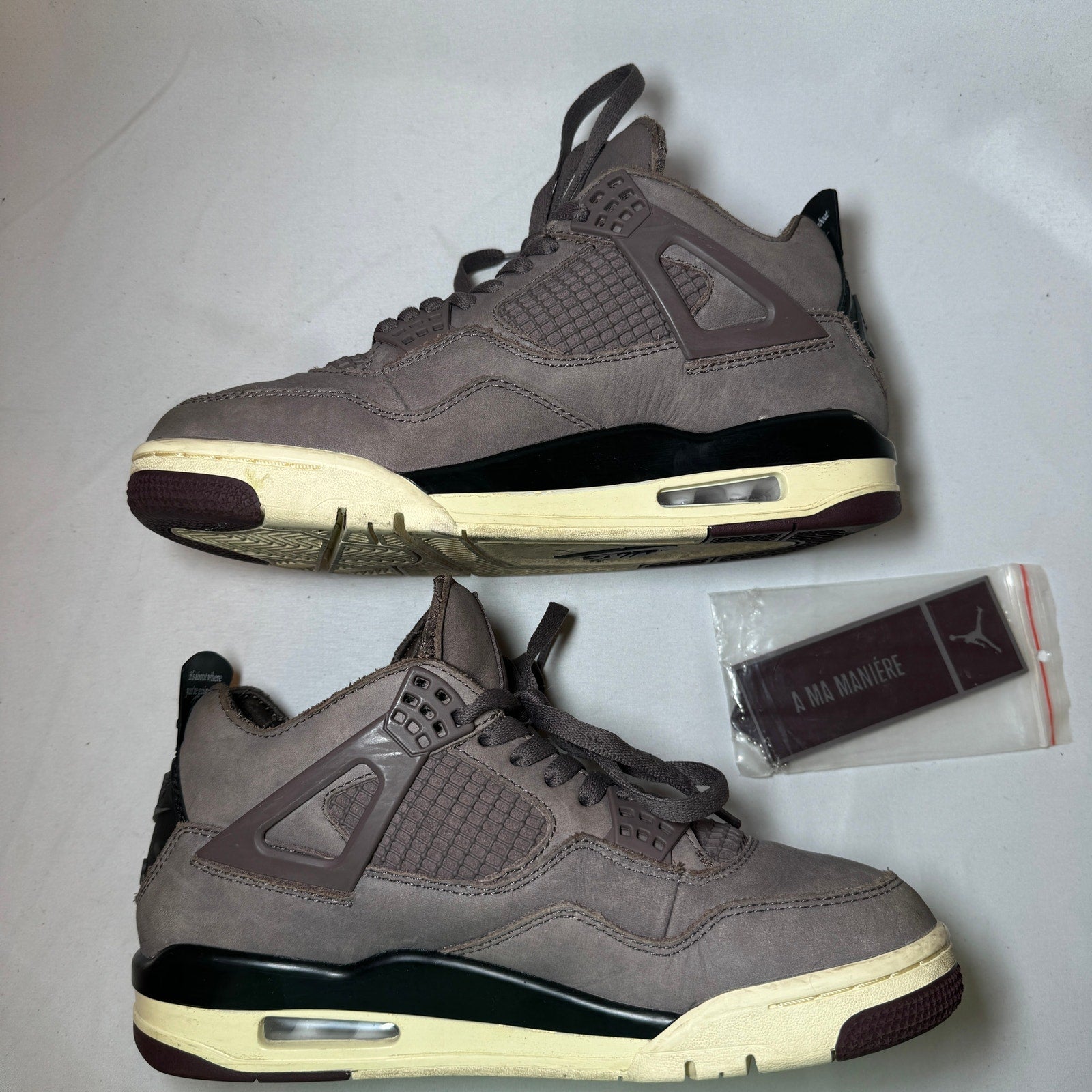 A Ma Maniére x Air Jordan 4 Retro Violet Ore Men's Shoes - Size 7.5