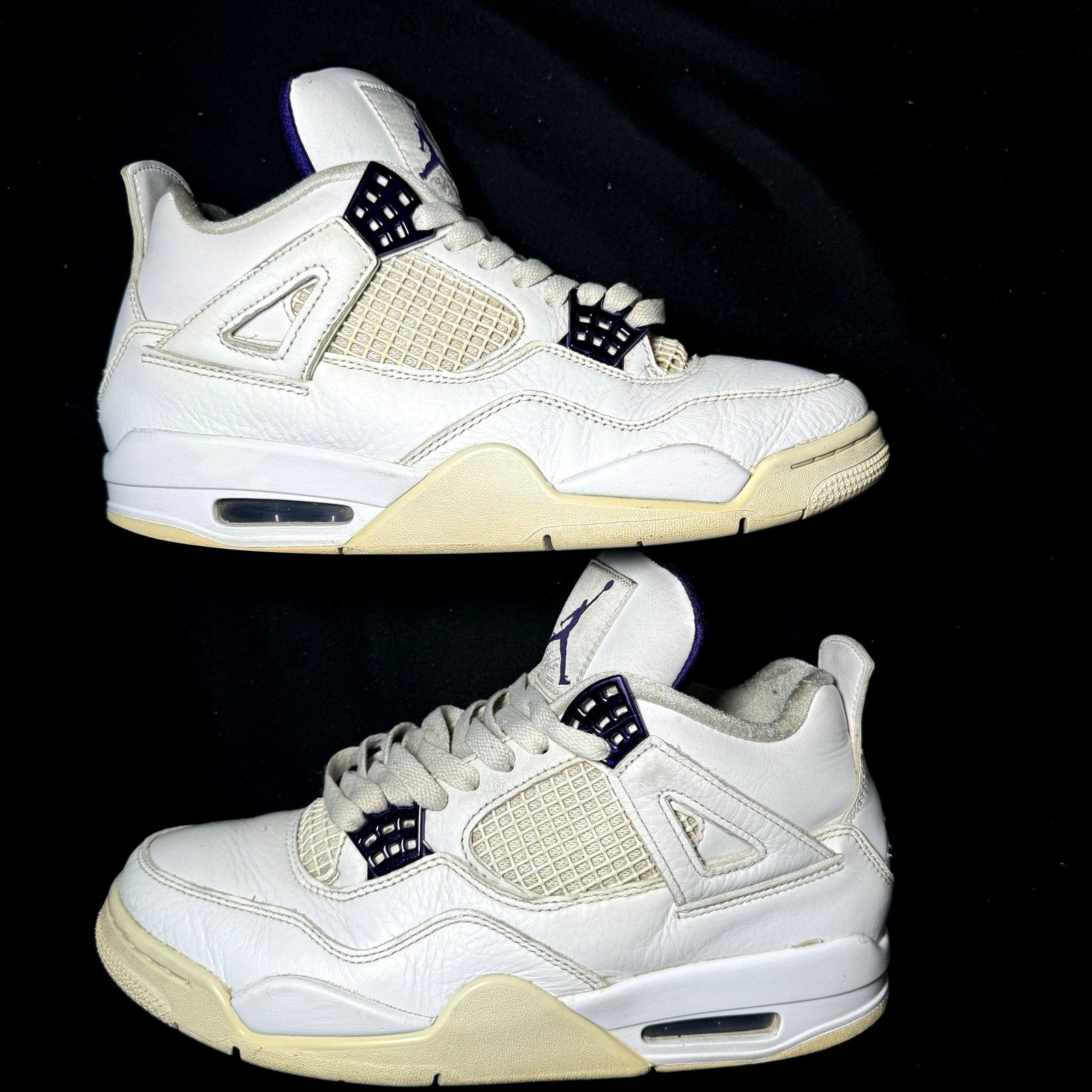 Air Jordan 4 Retro Purple Metallic Men's Shoes - Size 8