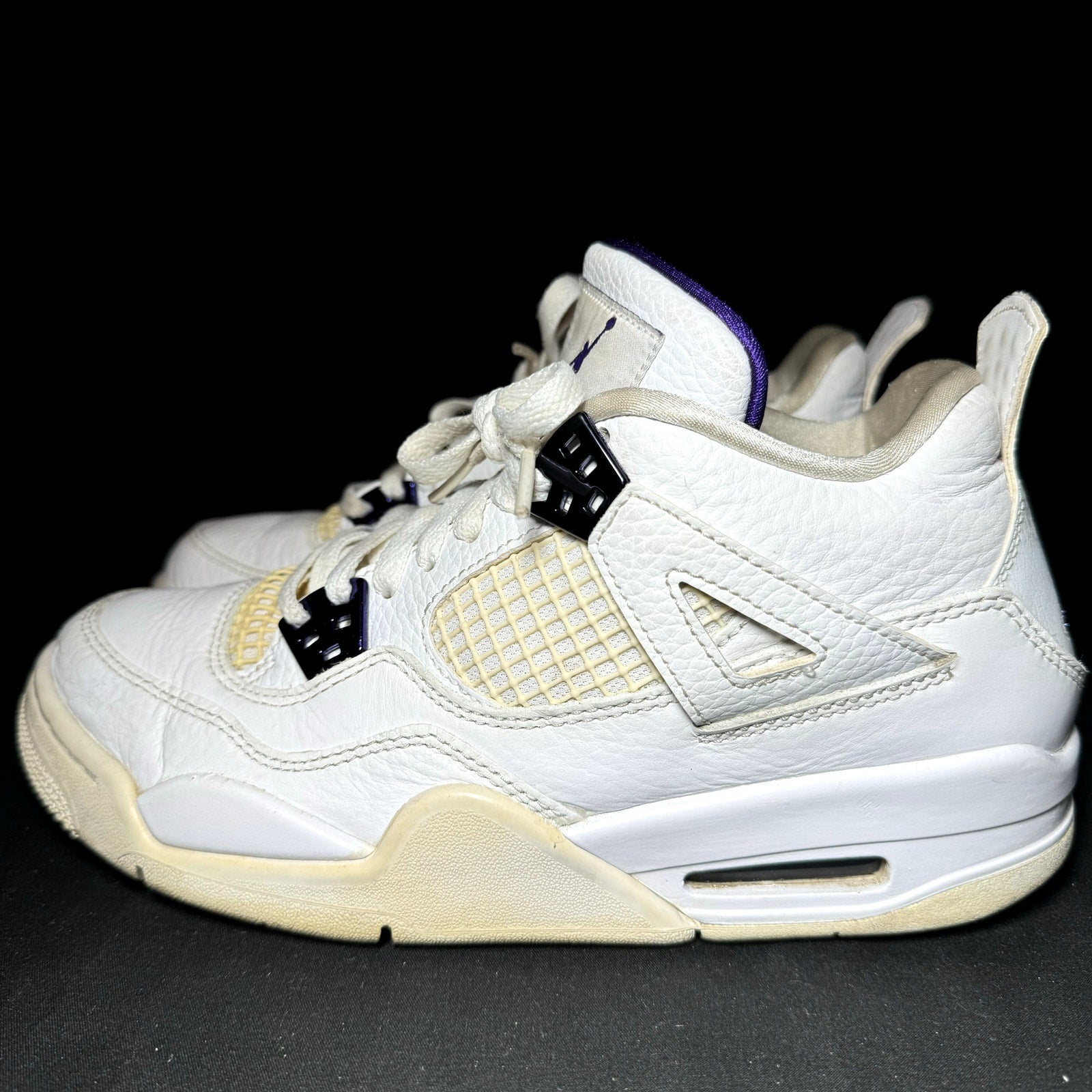 Air Jordan 4 Retro GS Purple Metallic 2020 Kids Shoes - Size 7