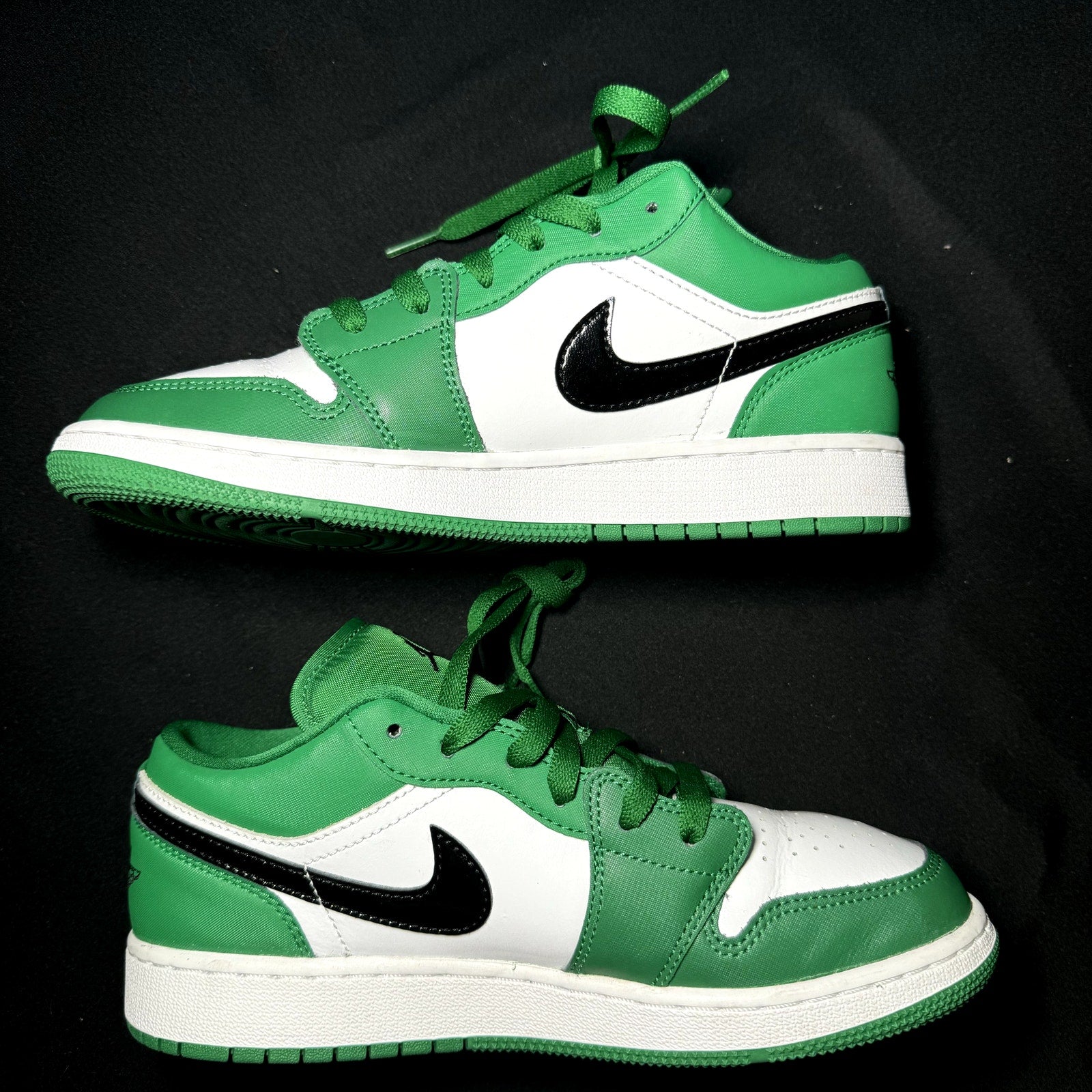 Air Jordan 1 Low GS Pine Green Kids Shoes - Size 6.5