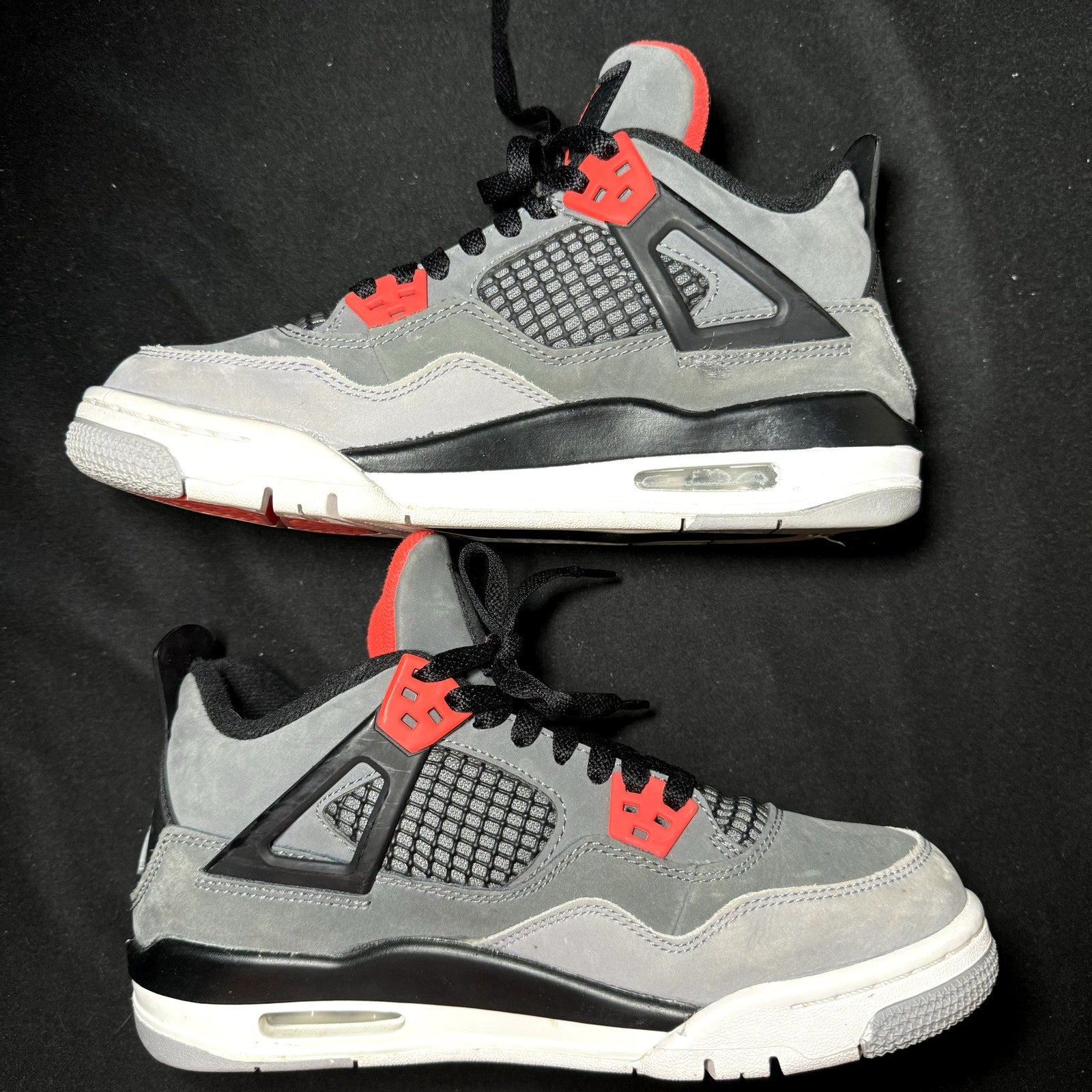 Air Jordan 4 Retro GS Infrared Kids Shoes - Size 5.5