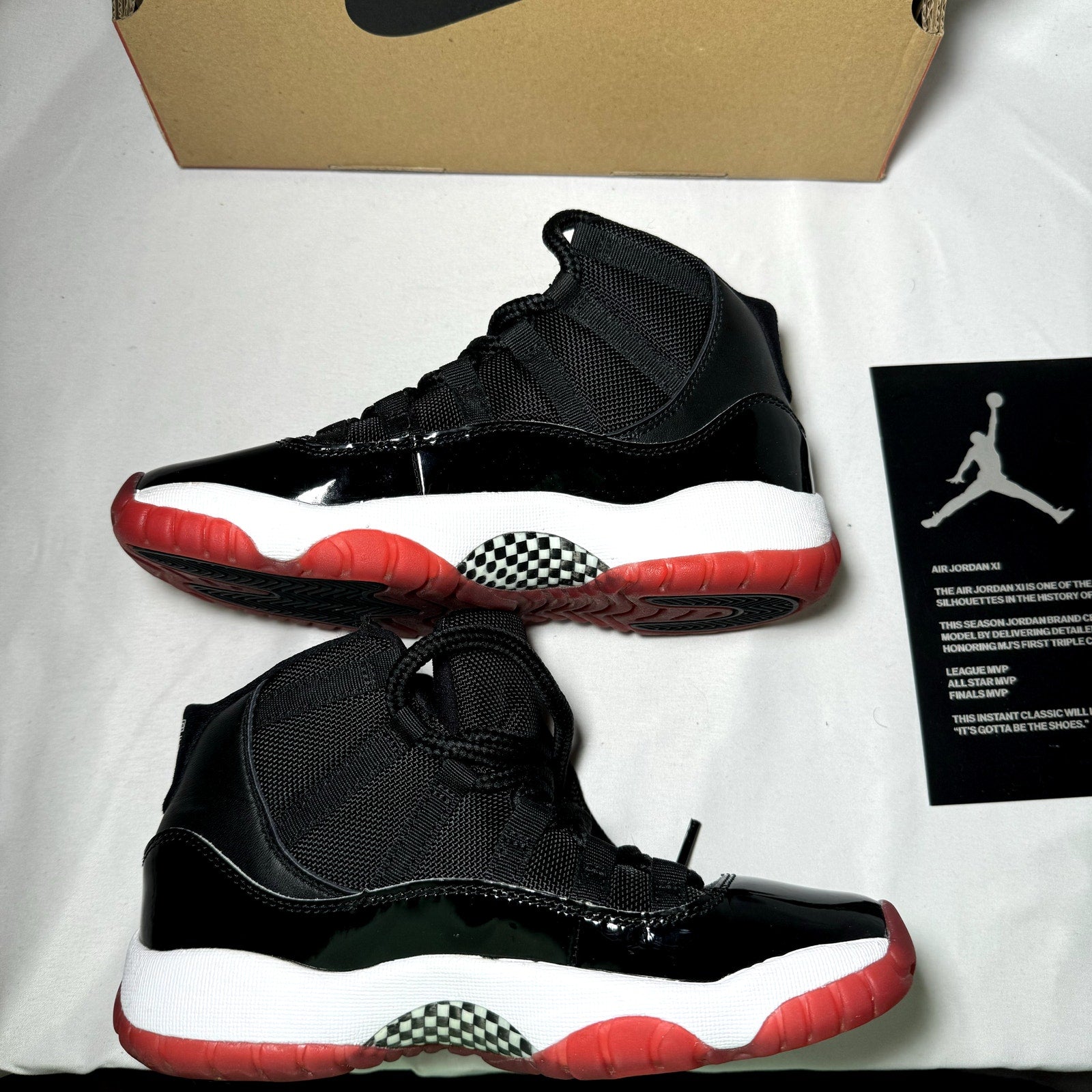 Air Jordan 11 Retro GS Bred 2019 Kids Shoes - Size 4
