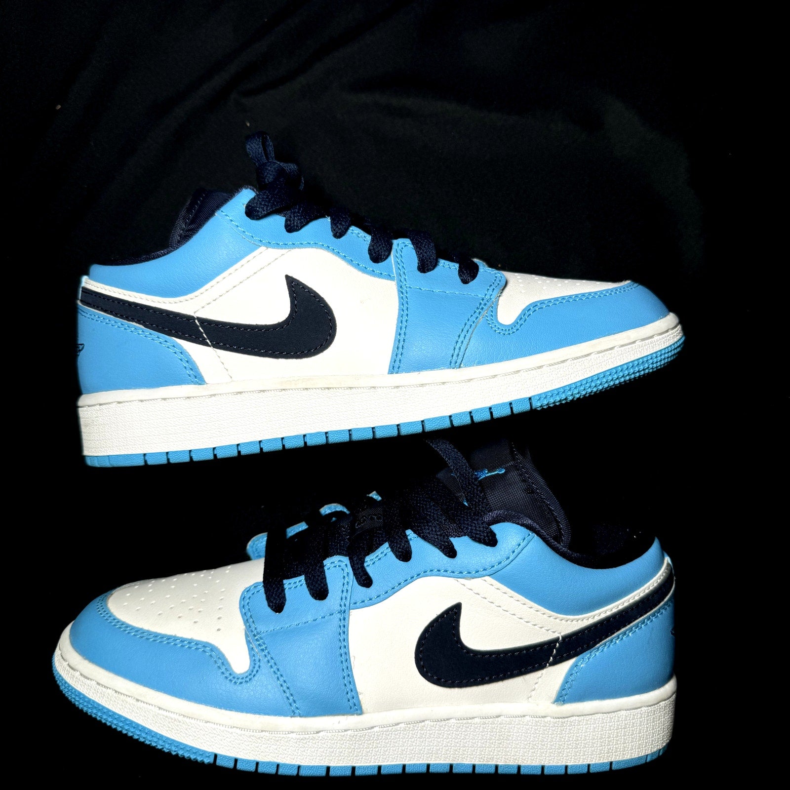 Air Jordan 1 Low GS UNC Kids Shoes - Size 5