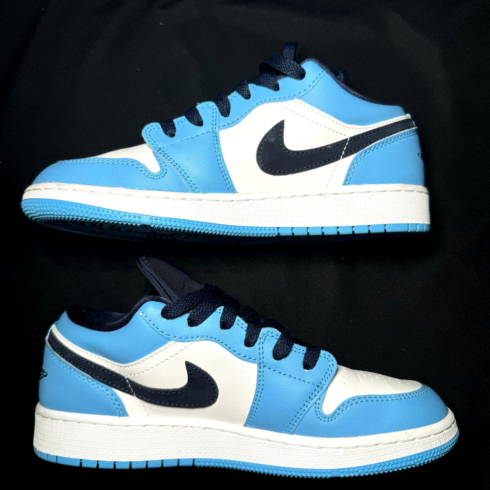 Air Jordan 1 Low GS UNC Kids Shoes - Size 5