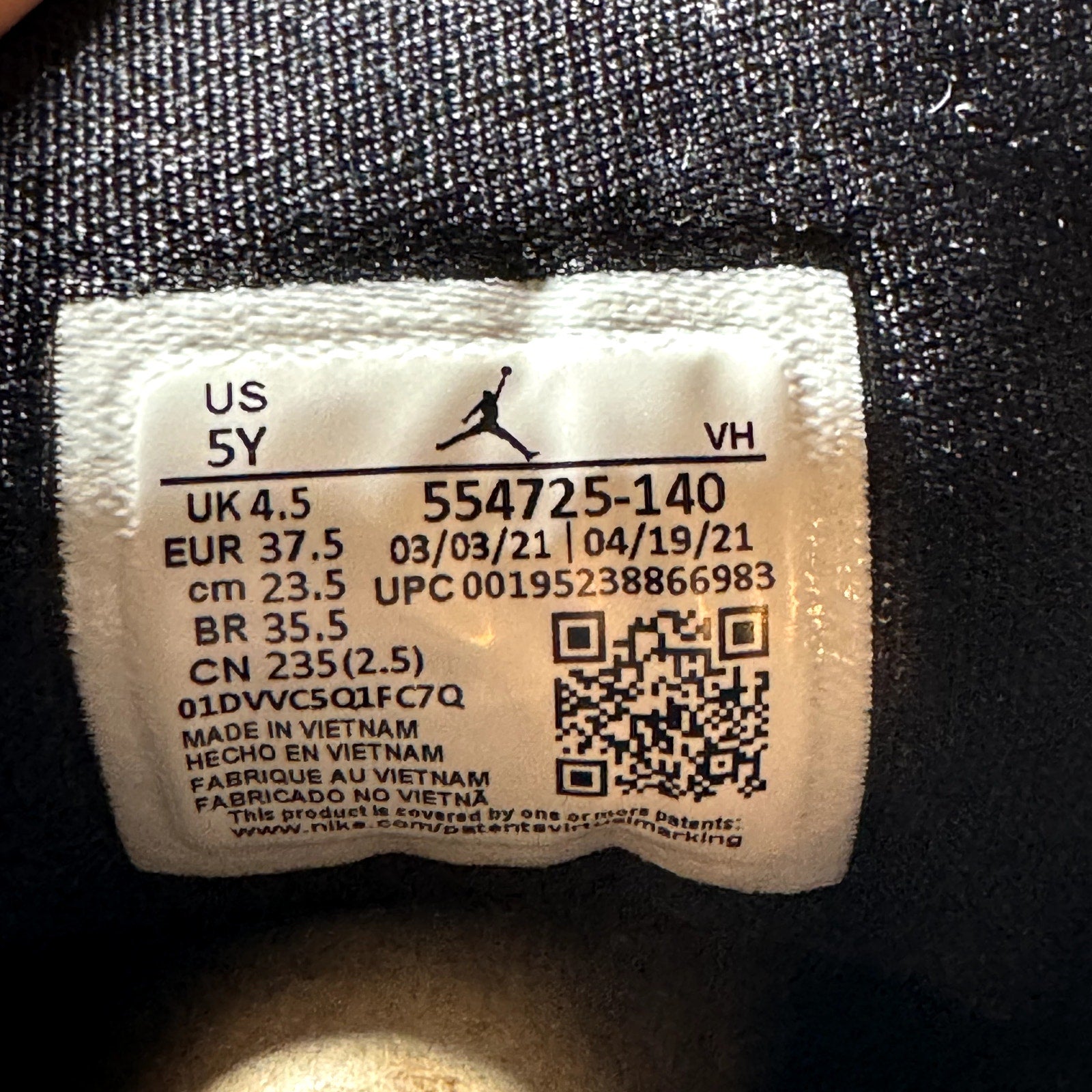 Air Jordan 1 Mid GS Racer Blue Kids Shoes - Size 5
