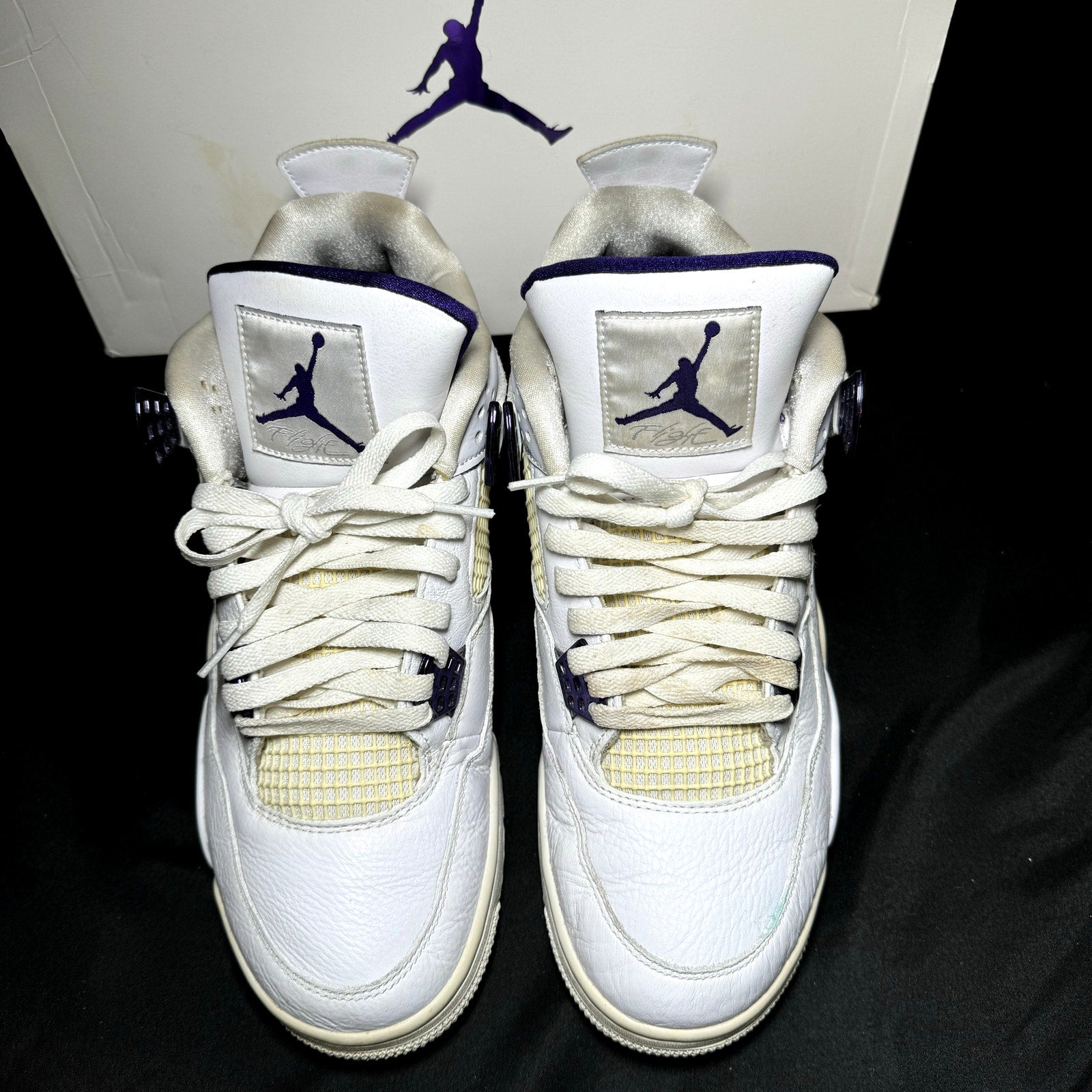 Air Jordan 4 Retro Purple Metallic Men's Shoes - Size 11.5