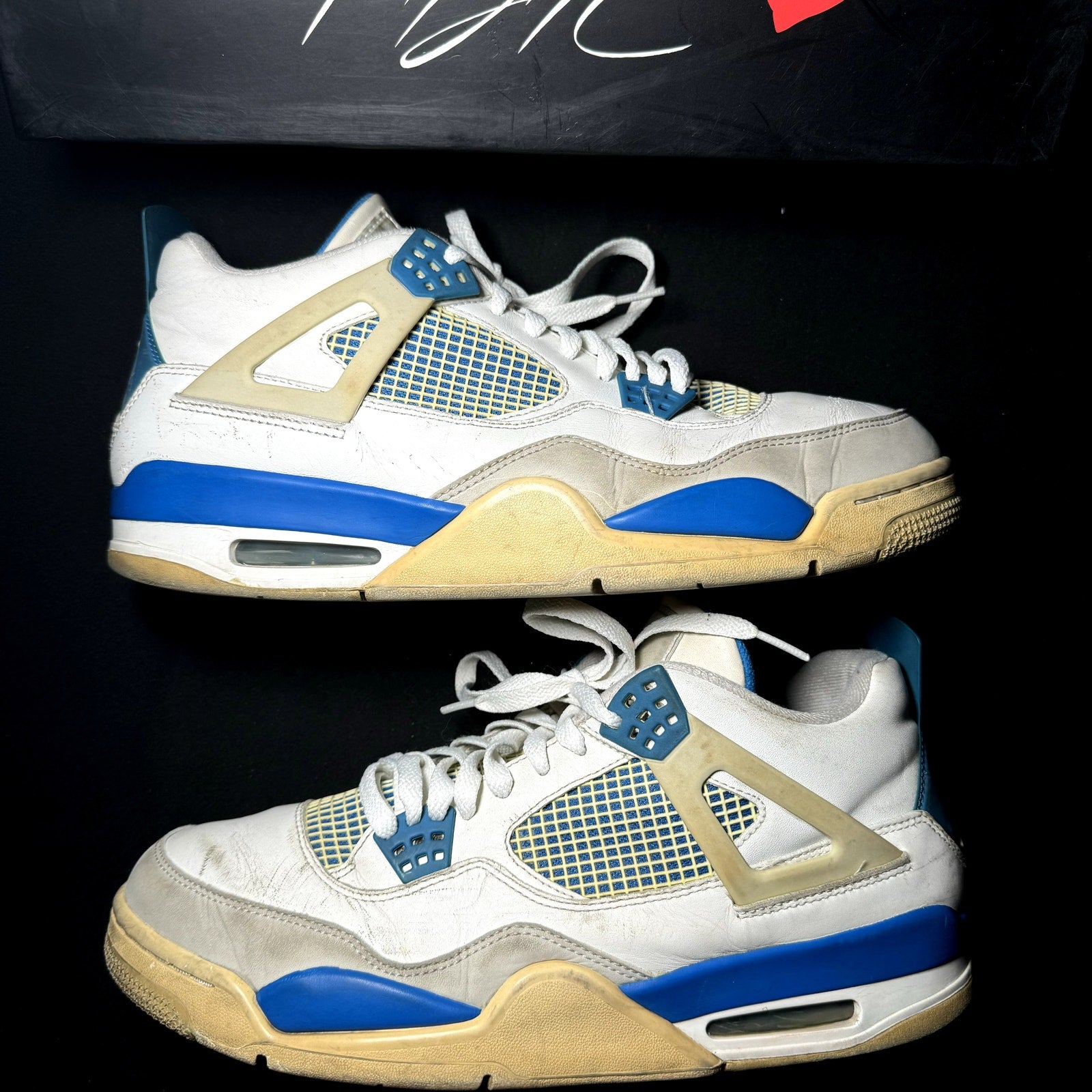 Air Jordan 4 Retro Military Blue 2012 Men's Shoes  - Size 12