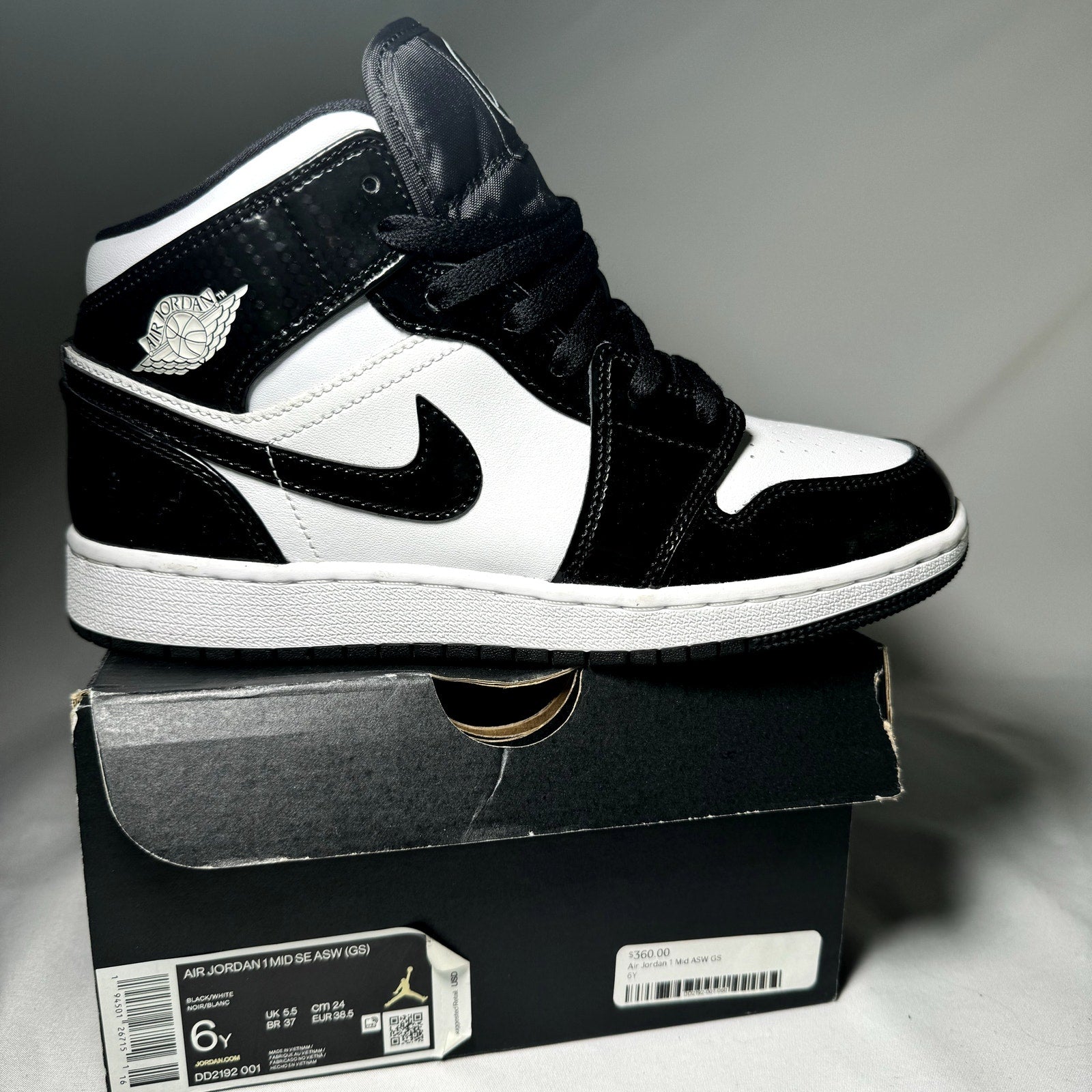 Air Jordan 1 Mid SE GS All Star 2021 Kids Shoes - Size 6