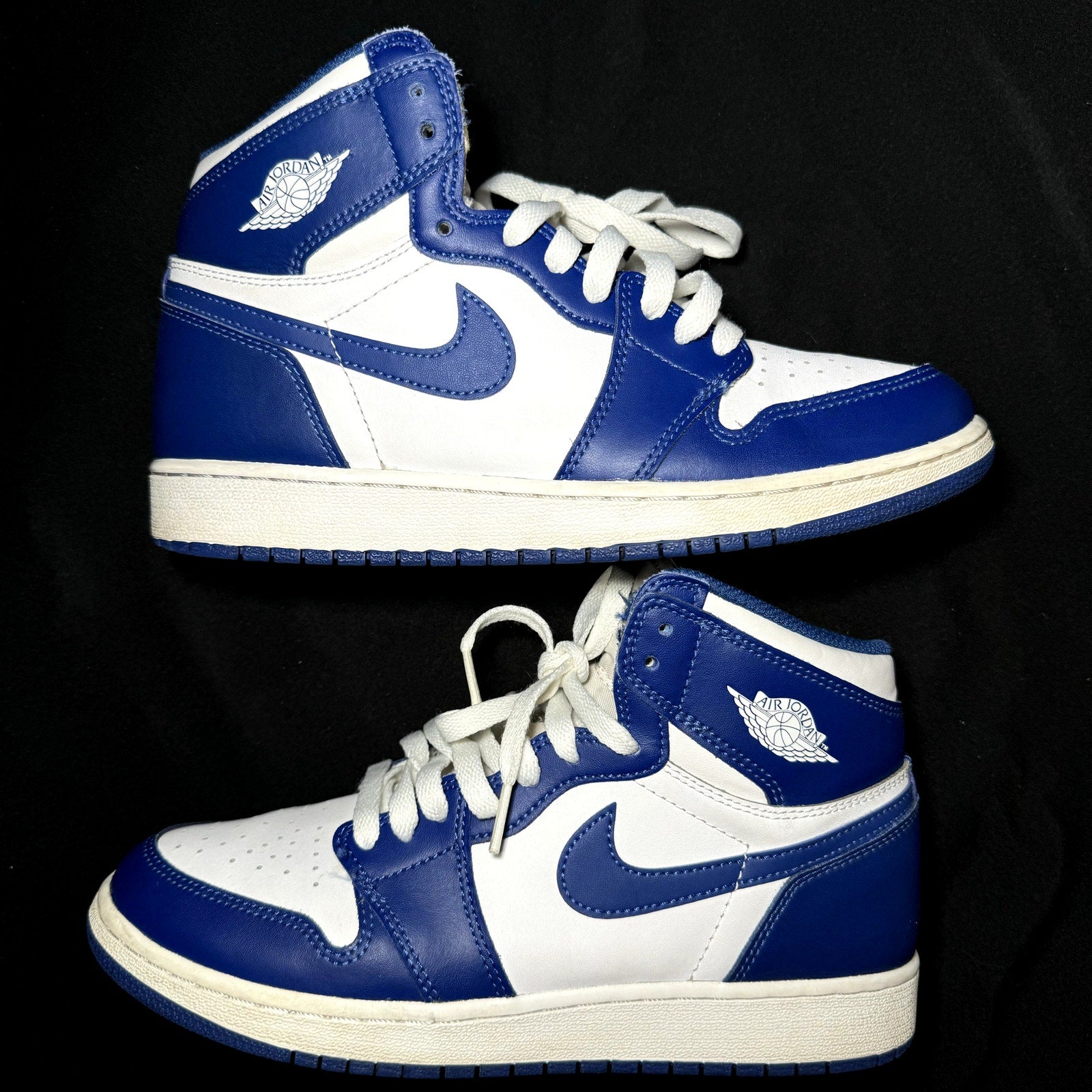 Air Jordan 1 High OG BG Storm Blue Kids Shoes - Size 7