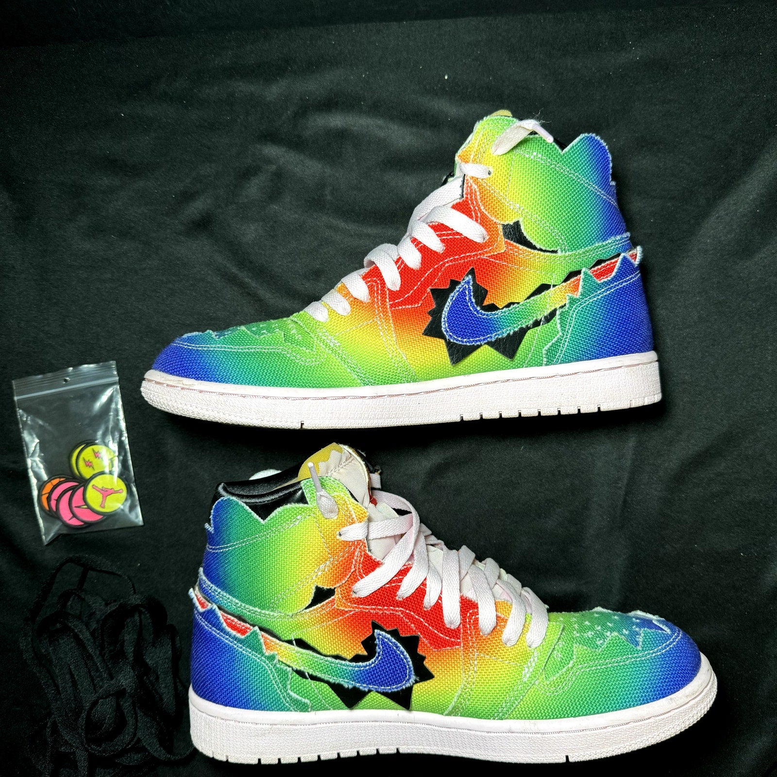 J. Balvin x Air Jordan 1 Retro OG High Colores Y Vibras Men's Shoes - Size 8