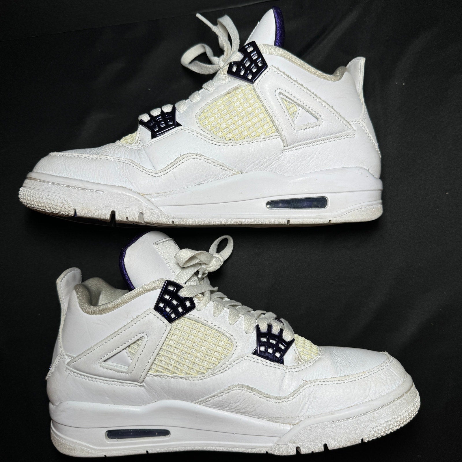 Air Jordan 4 Retro Purple Metallic Men's Shoes - Size 8