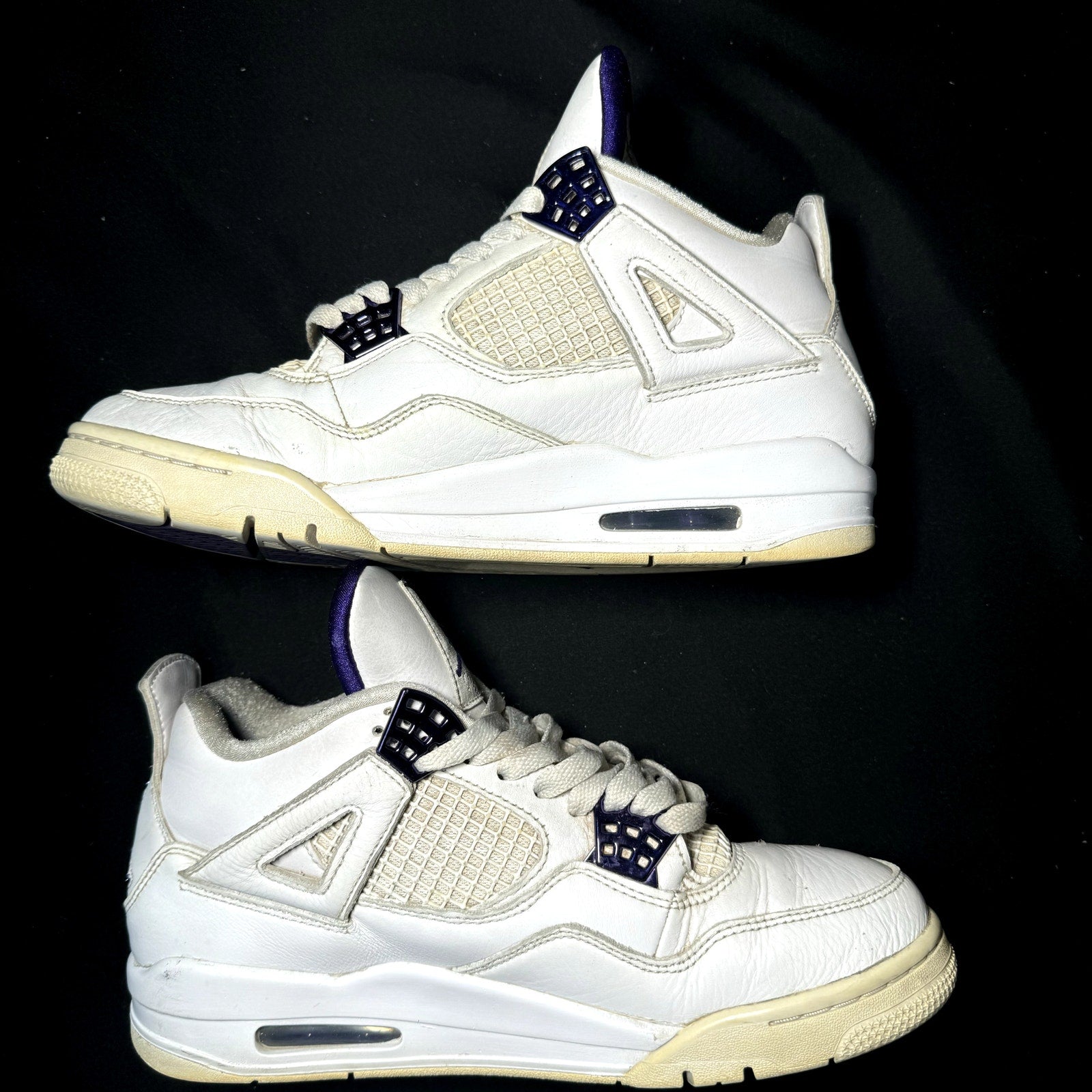 Air Jordan 4 Retro Purple Metallic Men's Shoes - Size 8
