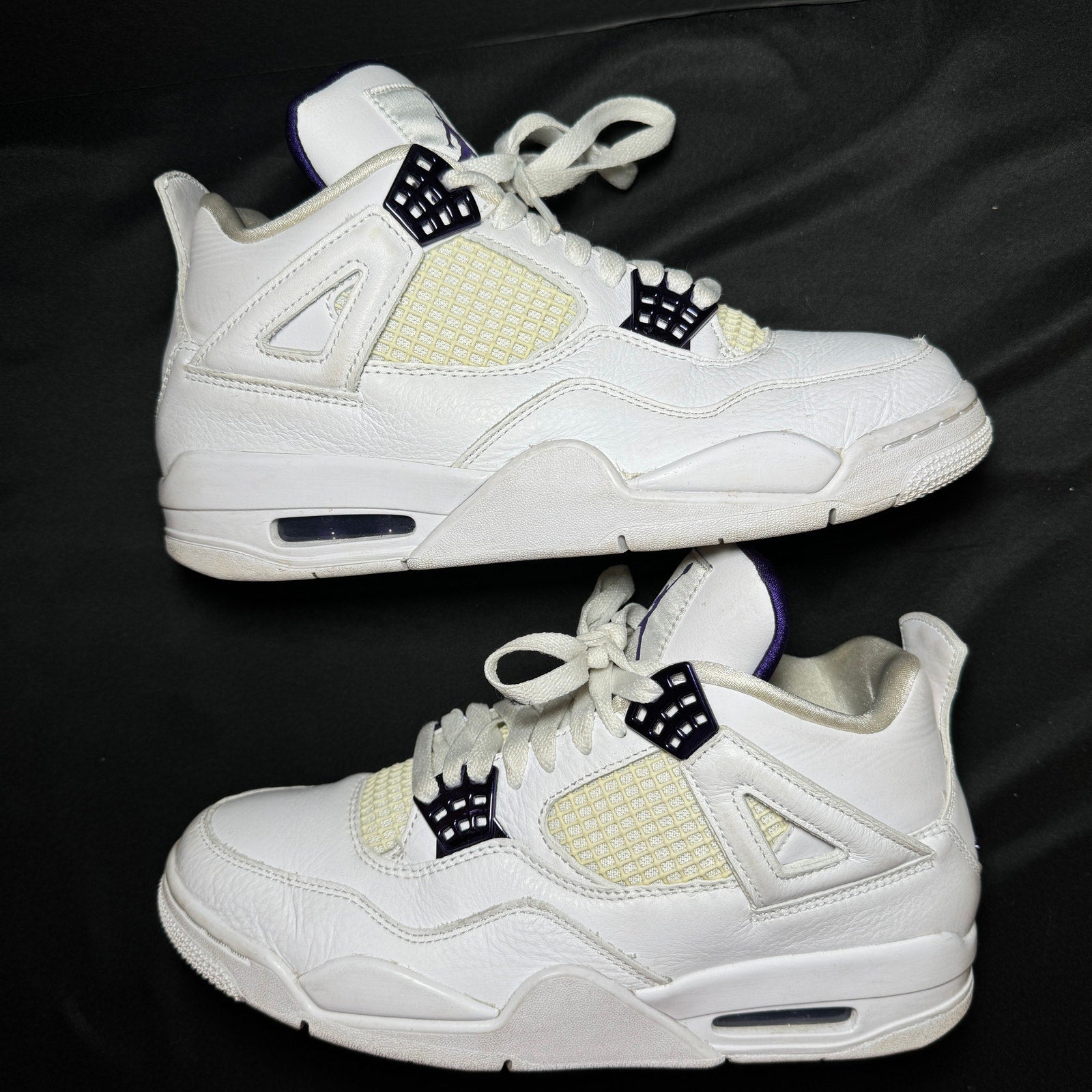 Air Jordan 4 Retro Purple Metallic Men's Shoes - Size 8
