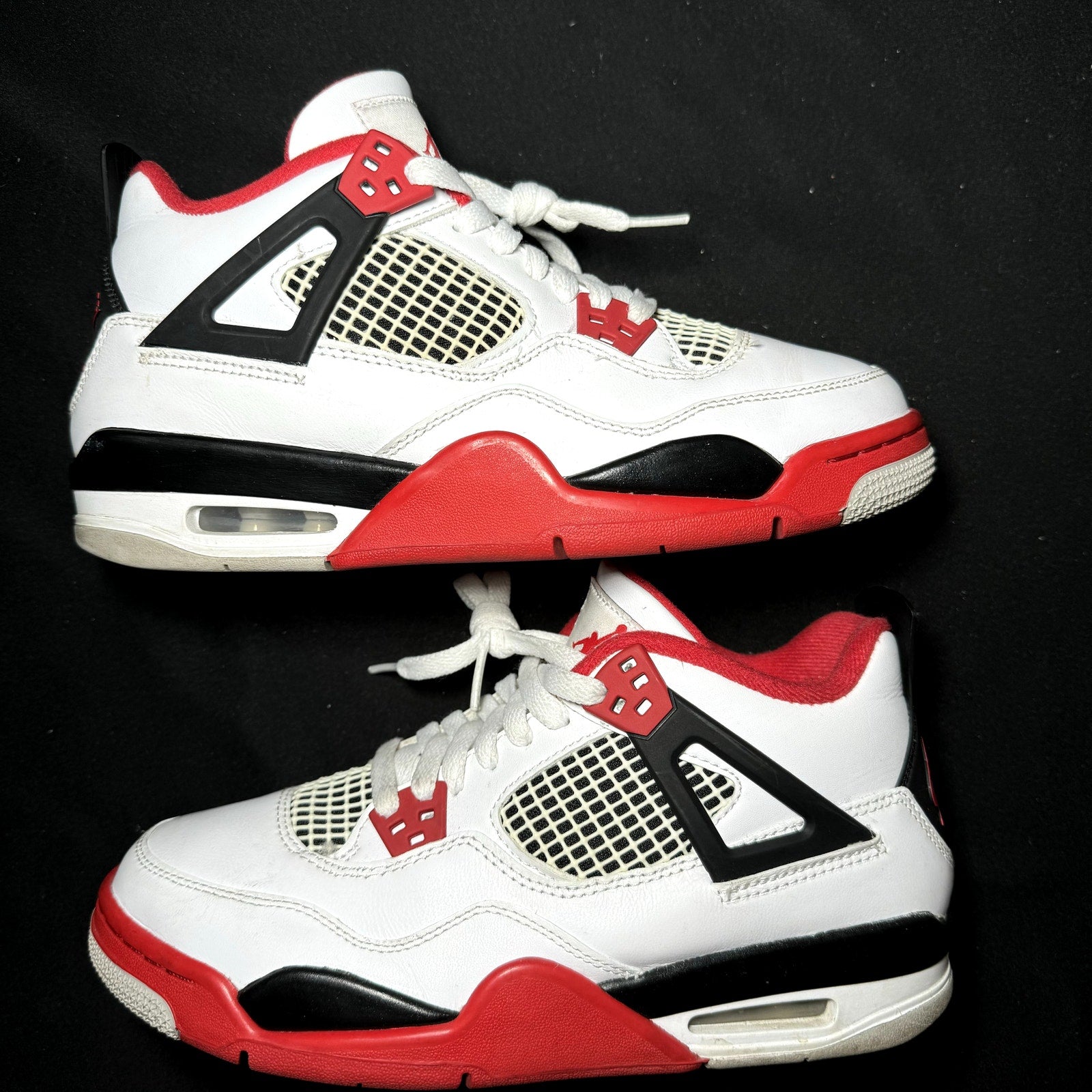 Air Jordan 4 Retro OG GS Fire Red 2020 Kids Shoes - Size 7