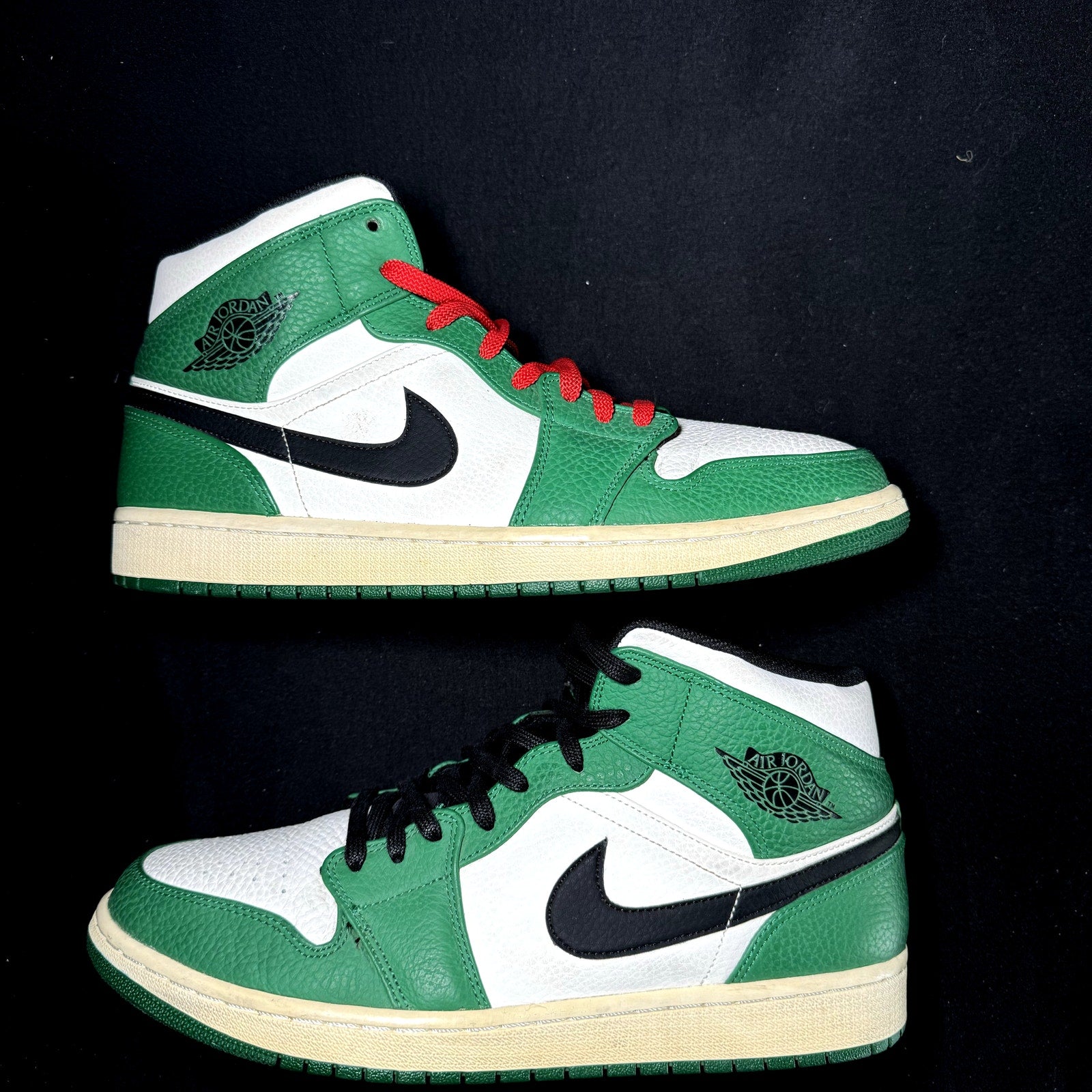 Air Jordan 1 Mid Pine Green Men's Shoes - Size 12