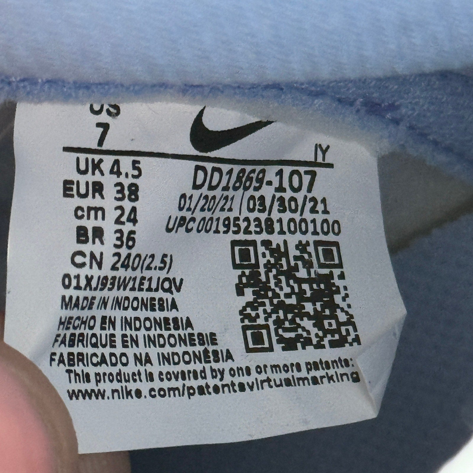 Nike Dunk High Aluminum Women's Shoes - Size 7