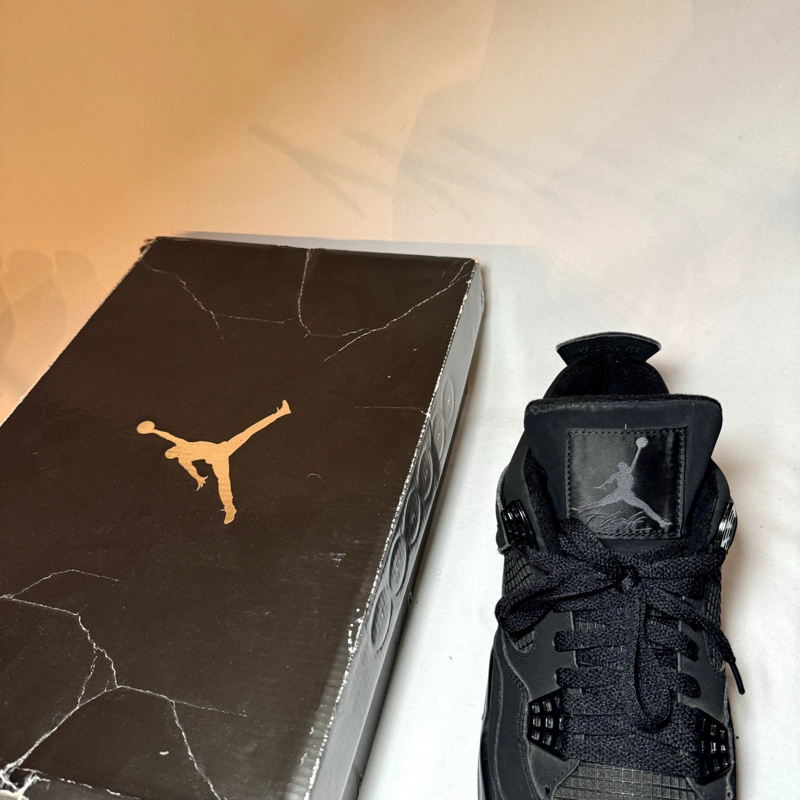 Air Jordan 4 Retro Black Cat 2006 Men's Shoes - Size 12