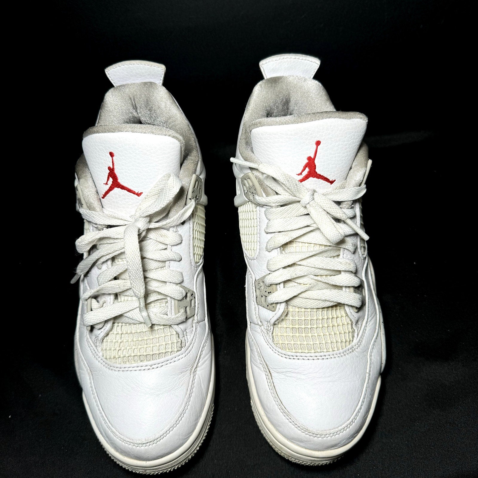 Air Jordan 4 Retro GS White Oreo Kids Shoes - Size 7