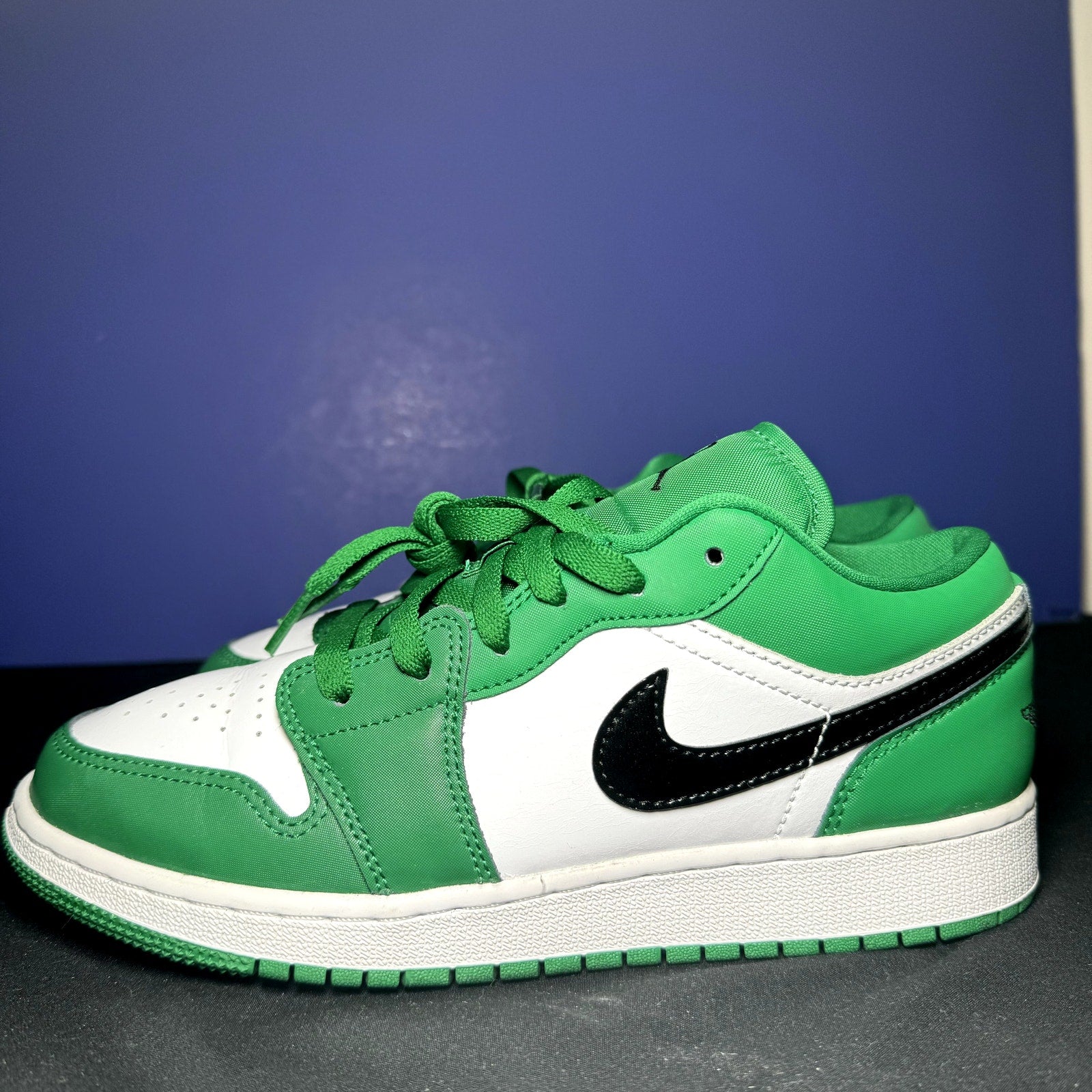 Air Jordan 1 Low GS Pine Green Kids Shoes - Size 6.5