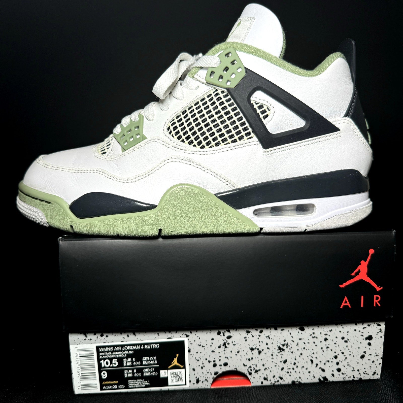 Air Jordan 4 Retro Seafoam Women's Shoes - Size 10.5