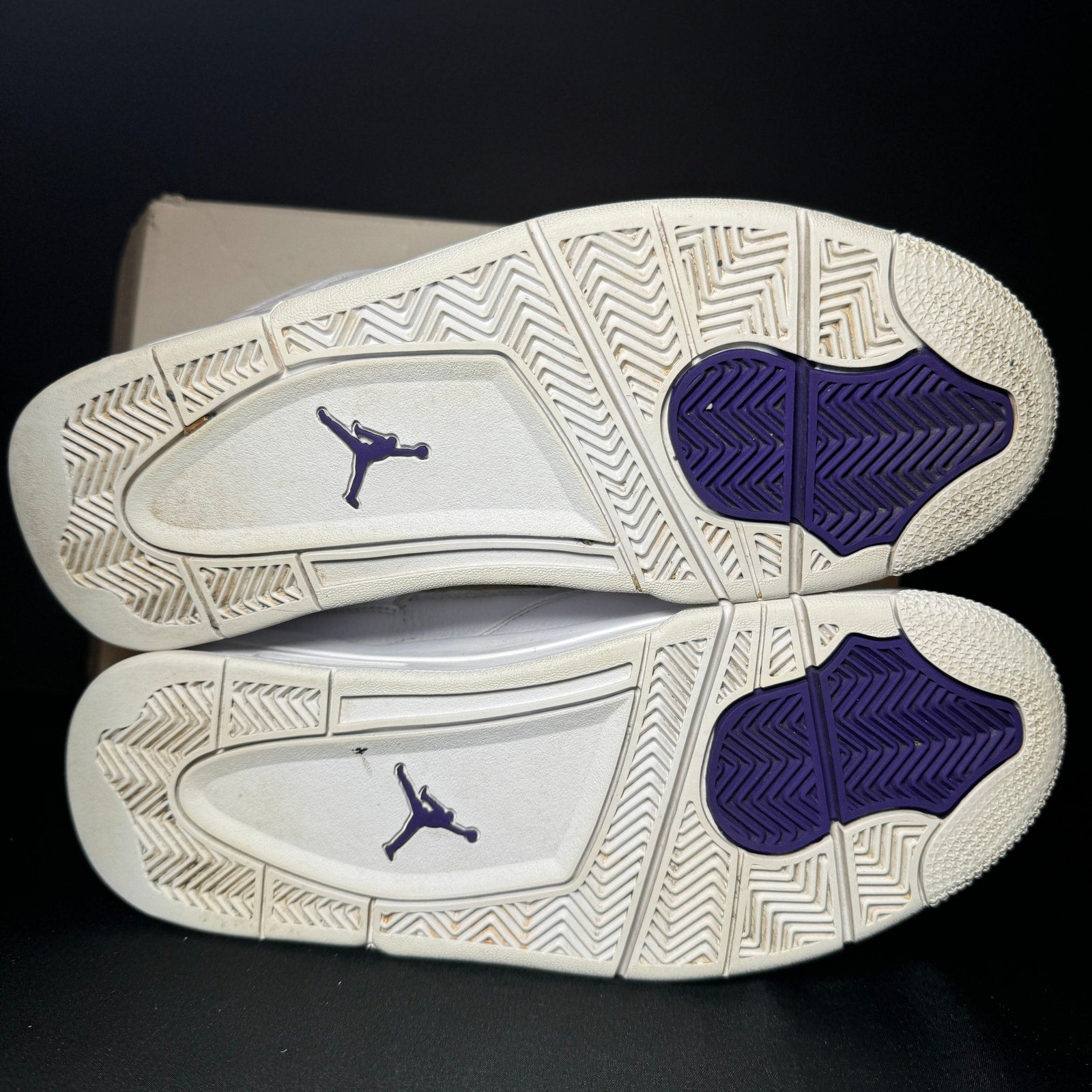 Air Jordan 4 Retro Purple Metallic Men's Shoes - Size 9