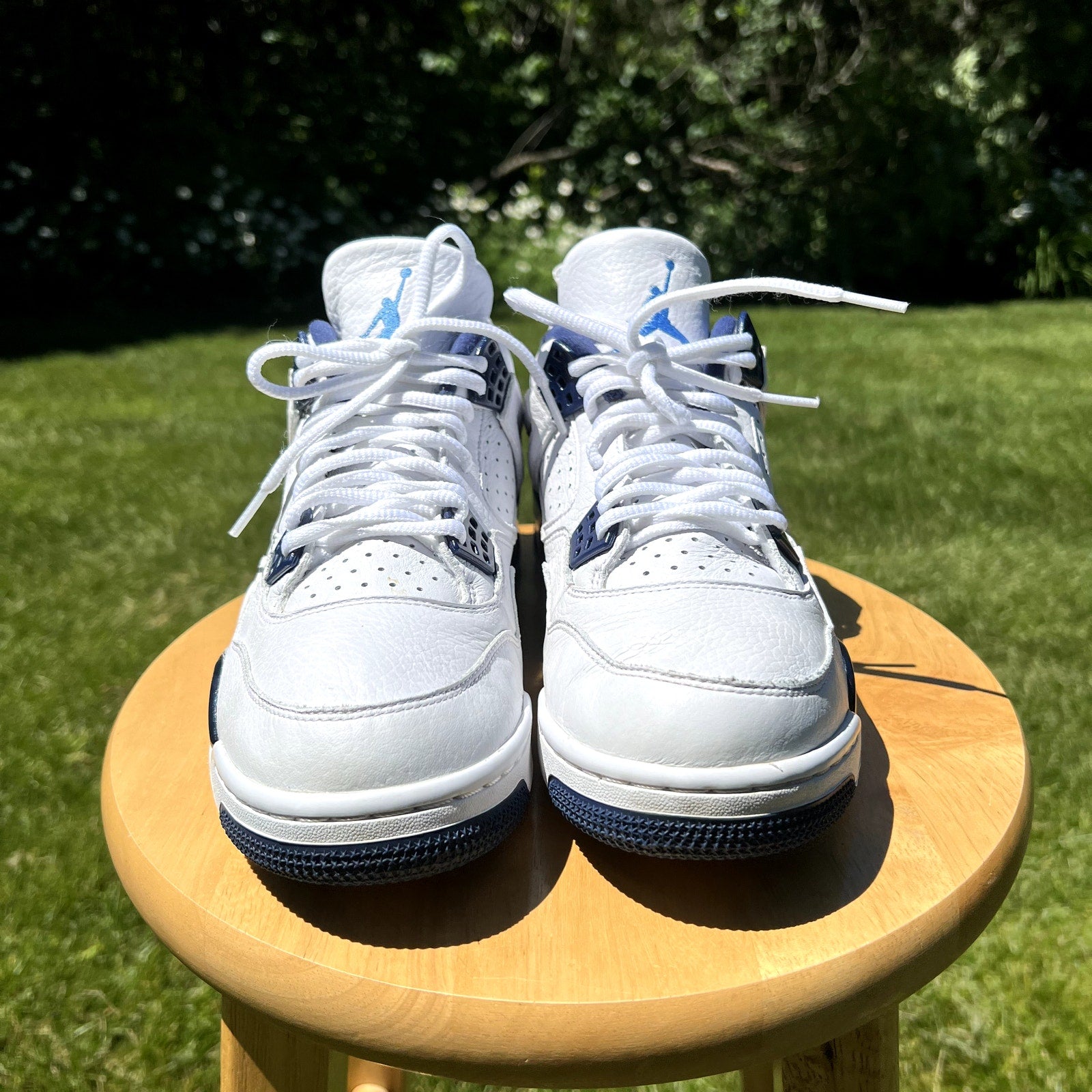 Air Jordan 4 Retro LS Columbia Men's Shoes - Size 9