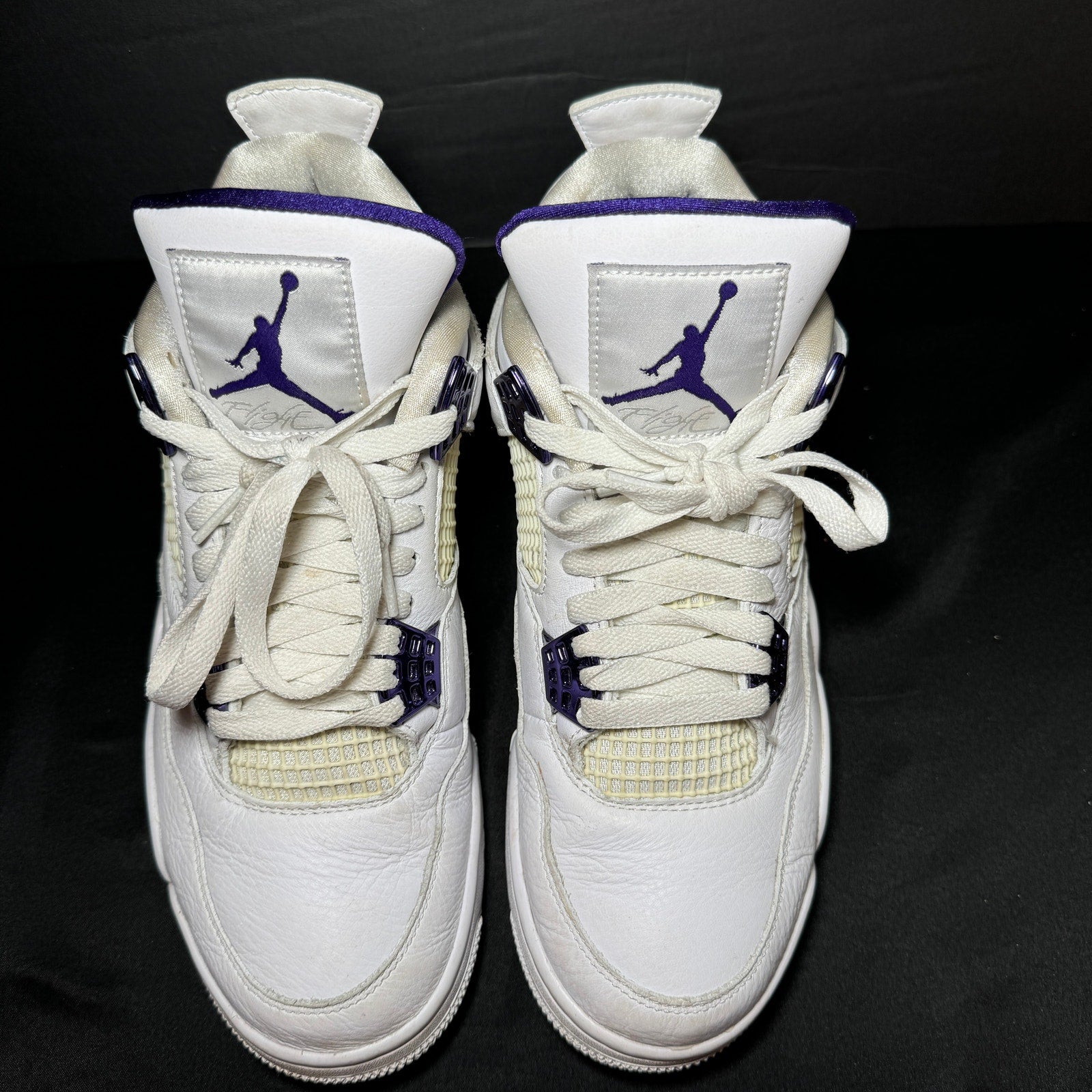 Air Jordan 4 Retro Purple Metallic Men's Shoes - Size 8