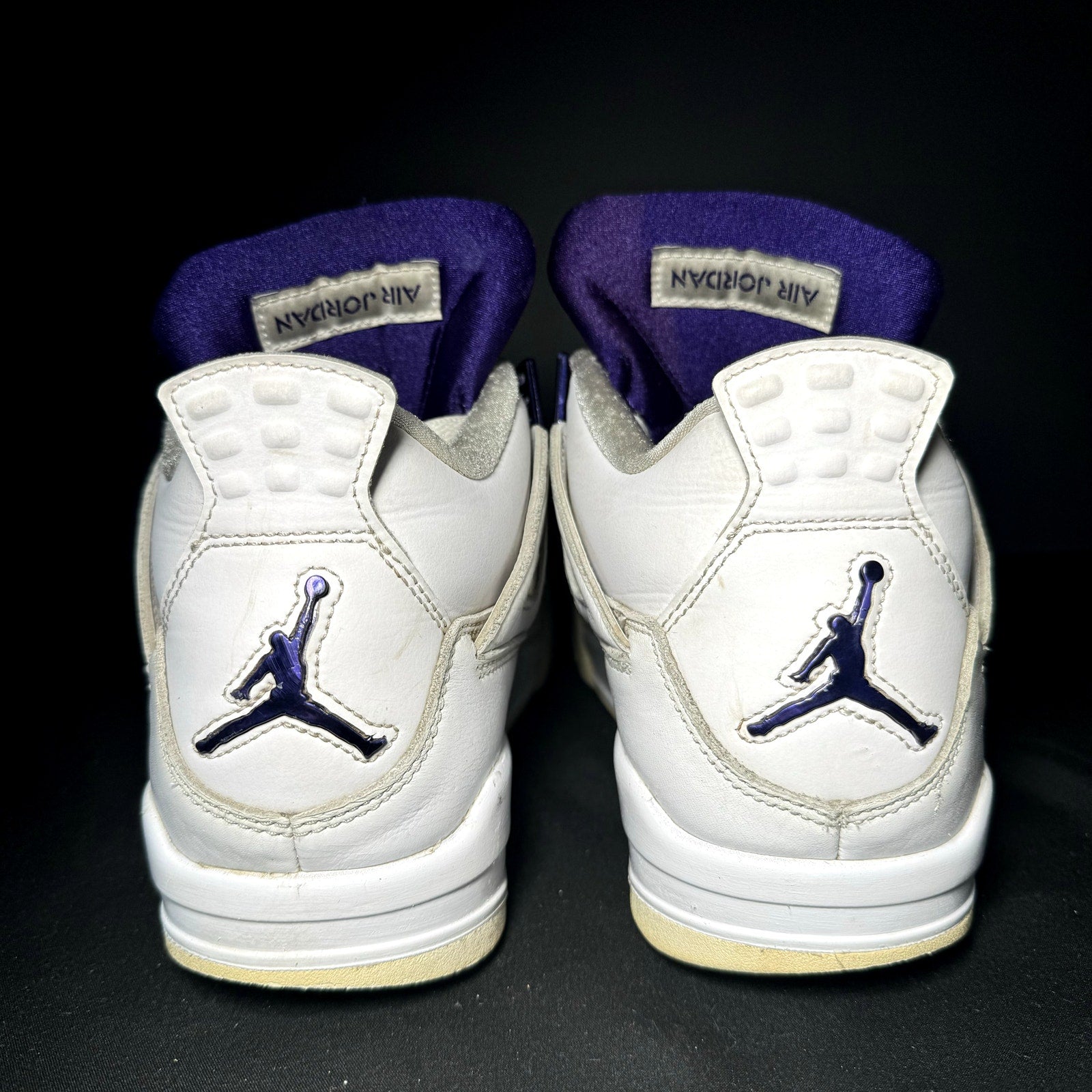 Air Jordan 4 Retro Purple Metallic Men's Shoes - Size 8