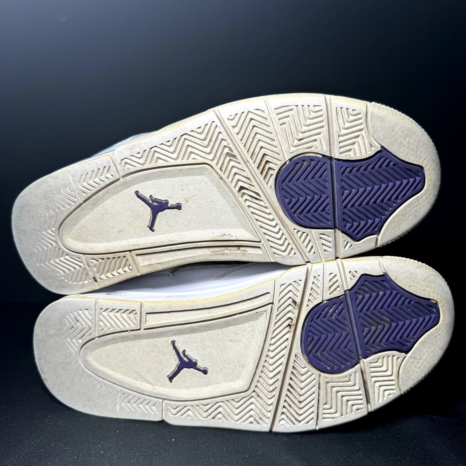 Air Jordan 4 Retro Purple Metallic Men's Shoes - Size 8