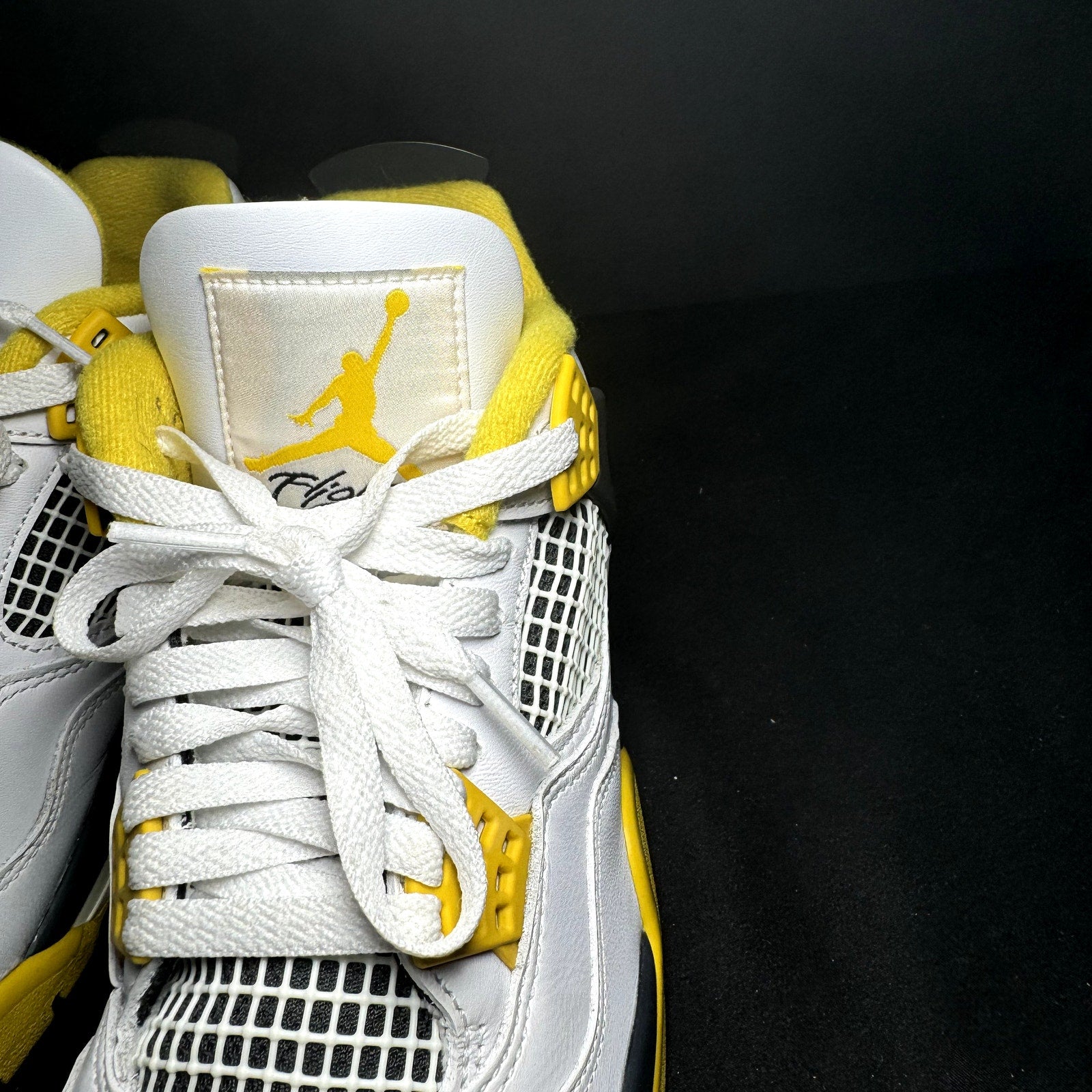 Air Jordan 4 Retro Vivid Sulfur Women's Shoes - Size 9.5