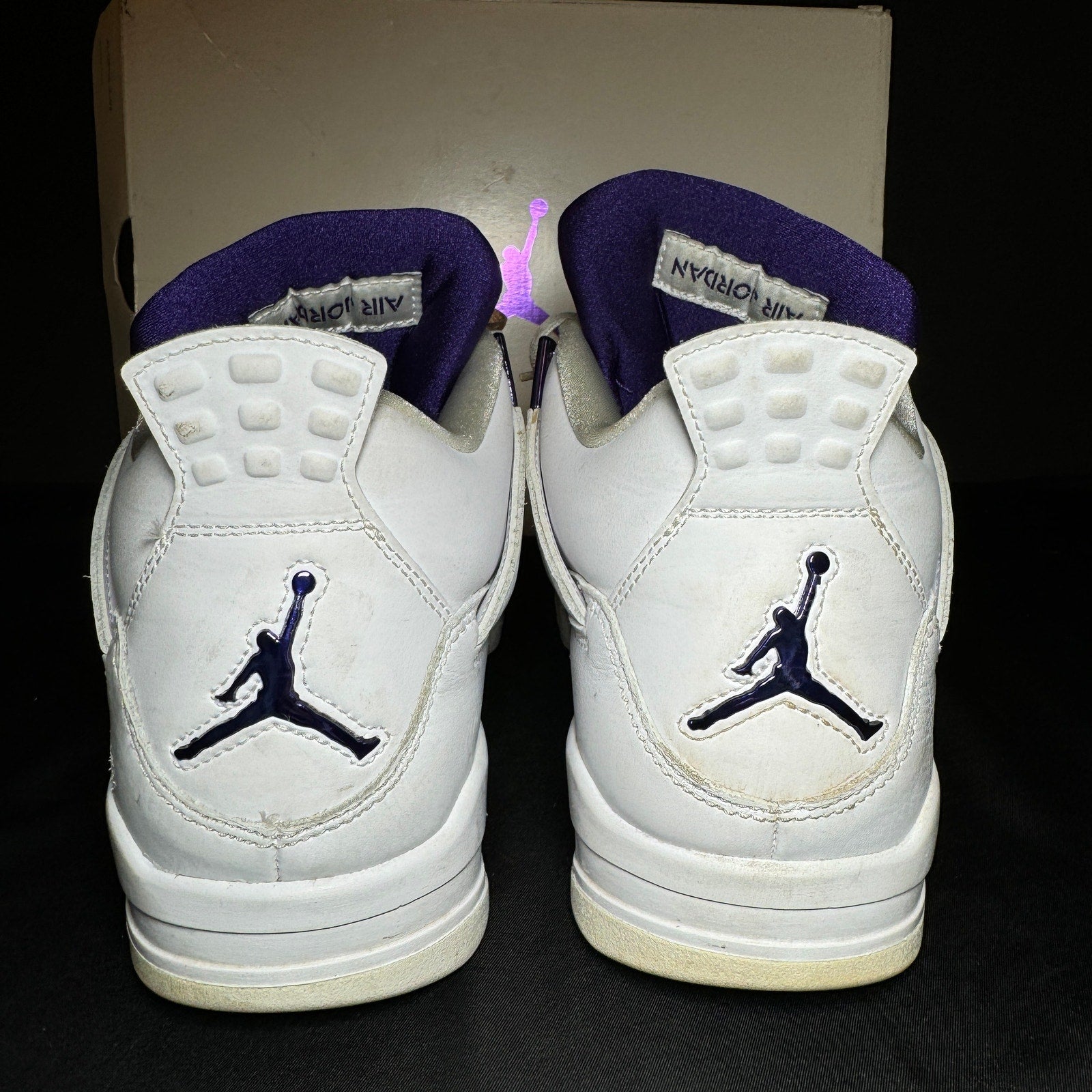 Air Jordan 4 Retro Purple Metallic Men's Shoes - Size 9