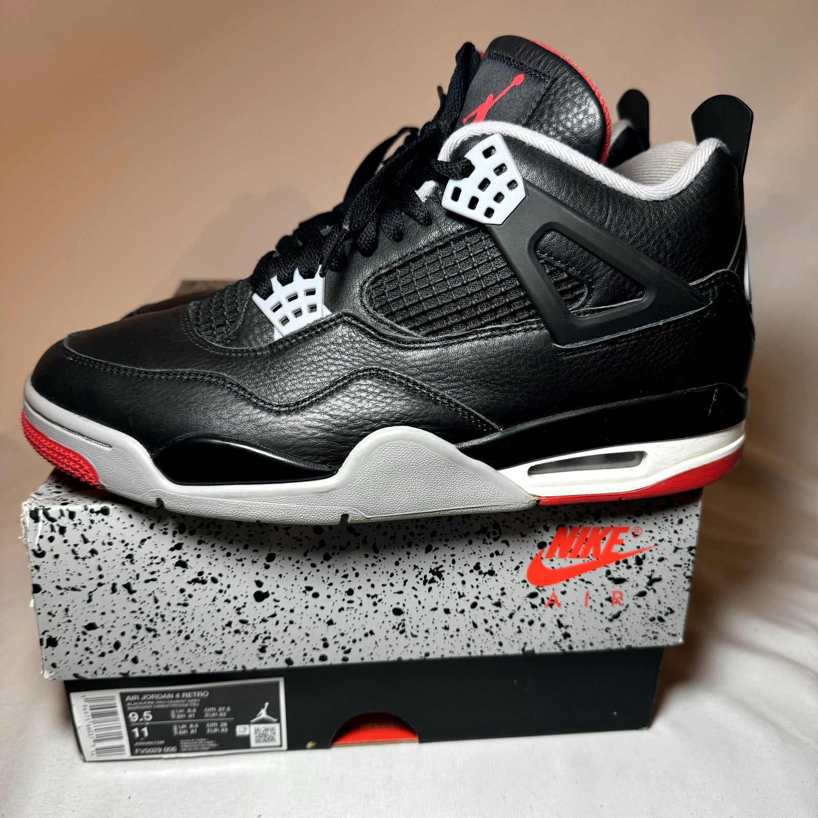 Air Jordan 4 Retro Bred Reimagined Men's Shoes - Size 9.5