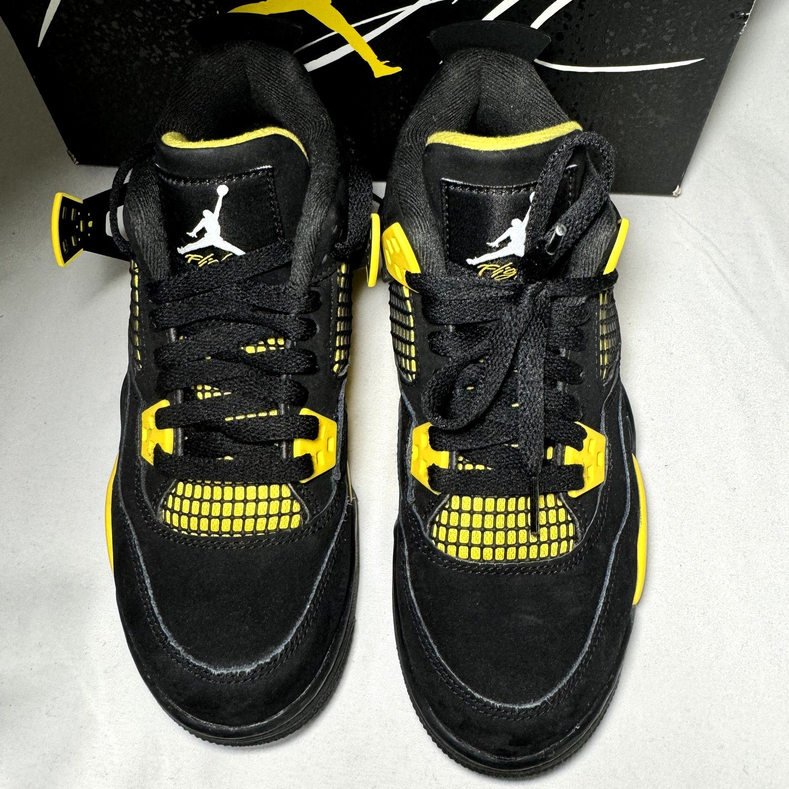 Air Jordan 4 Retro GS Thunder 2023 Kids Shoes - Size 5.5